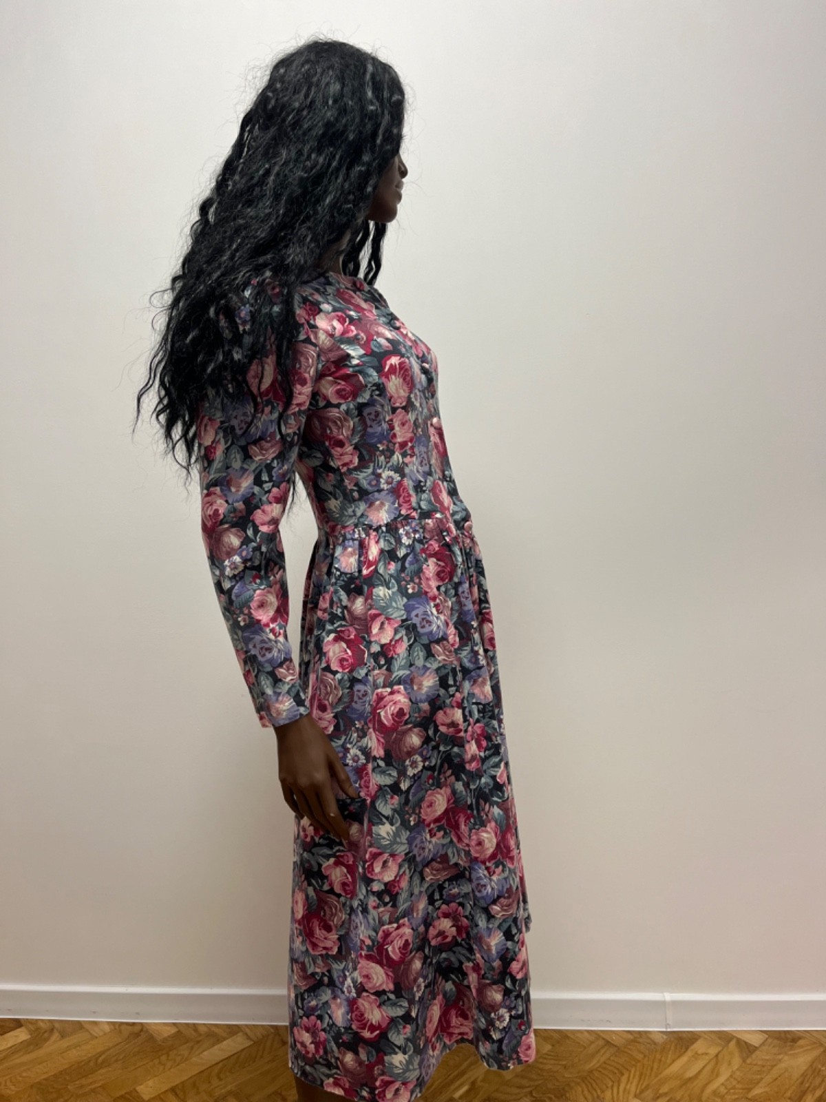 Vintage Laura Ashley Floral Prairie Dress UK 10 Cottagecore Midi Dress