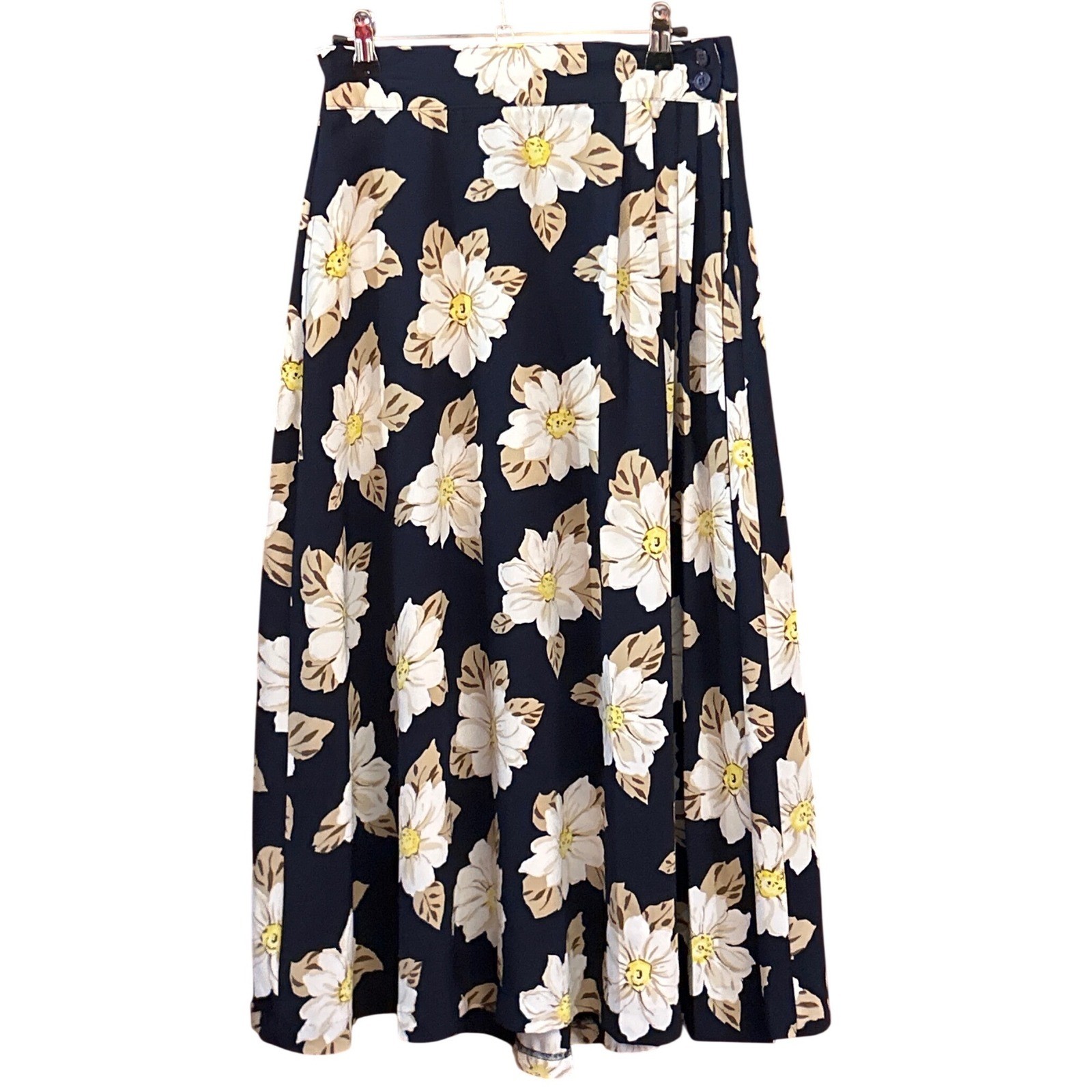 90s Counterparts Maxi Skirt Dark Floral Cottagecore Whimsigoth