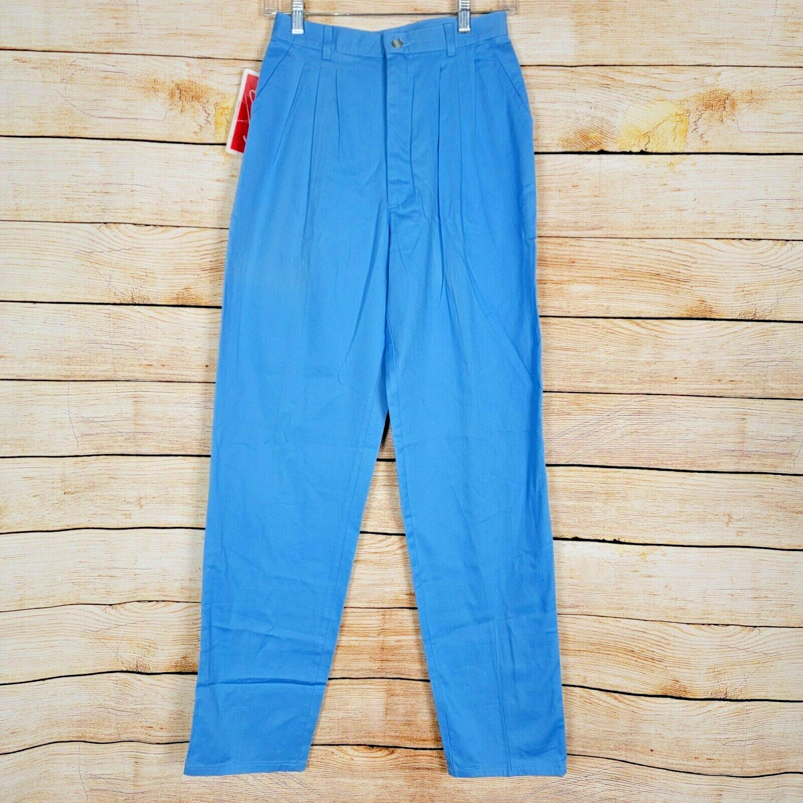 Vintage Lee Casuals Womens Pants Size 8 Blue Classic High Waist Mom 90s New