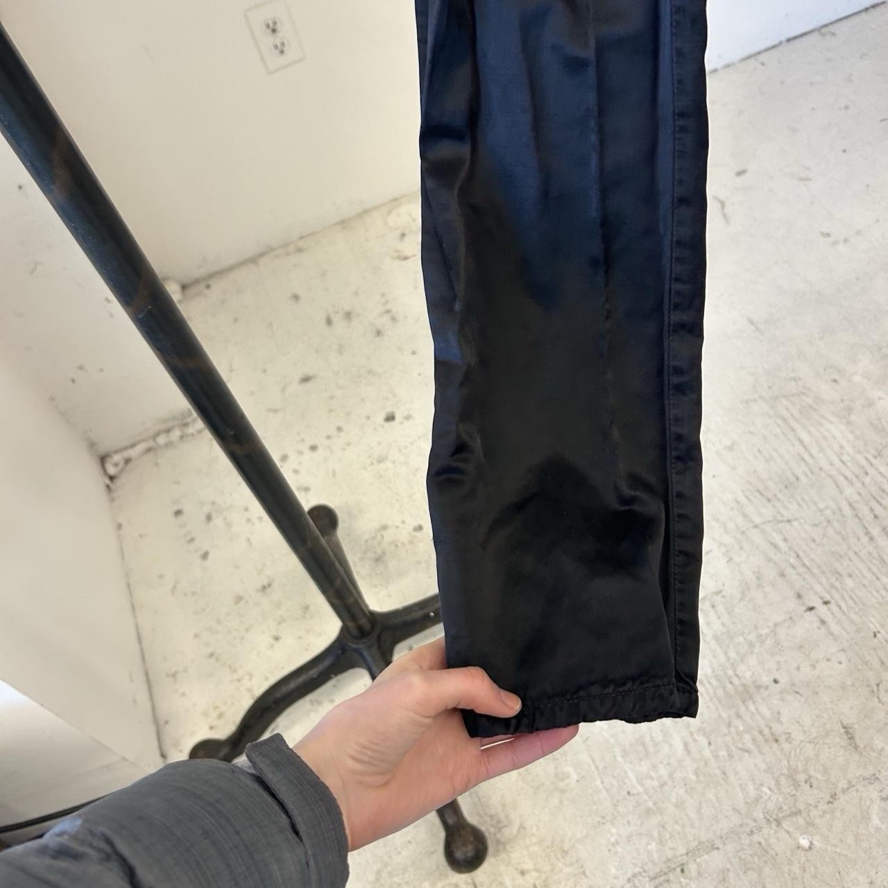 Vintage 2000s Diesel Females Black Satin Low Rise Pants