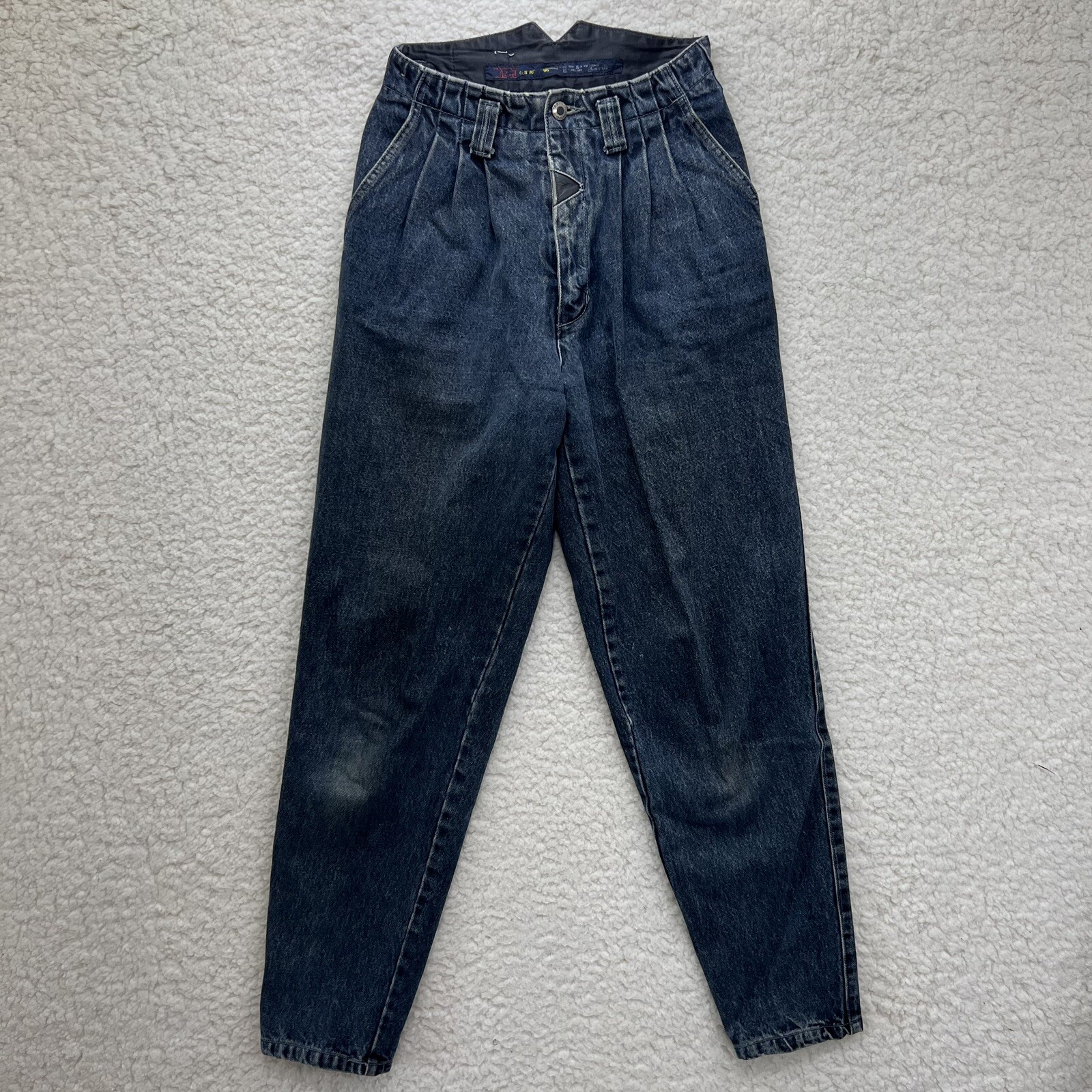 Vintage Taboo High Waisted High-Rise Tapered Leg Denim Mom Jeans Size 7/8