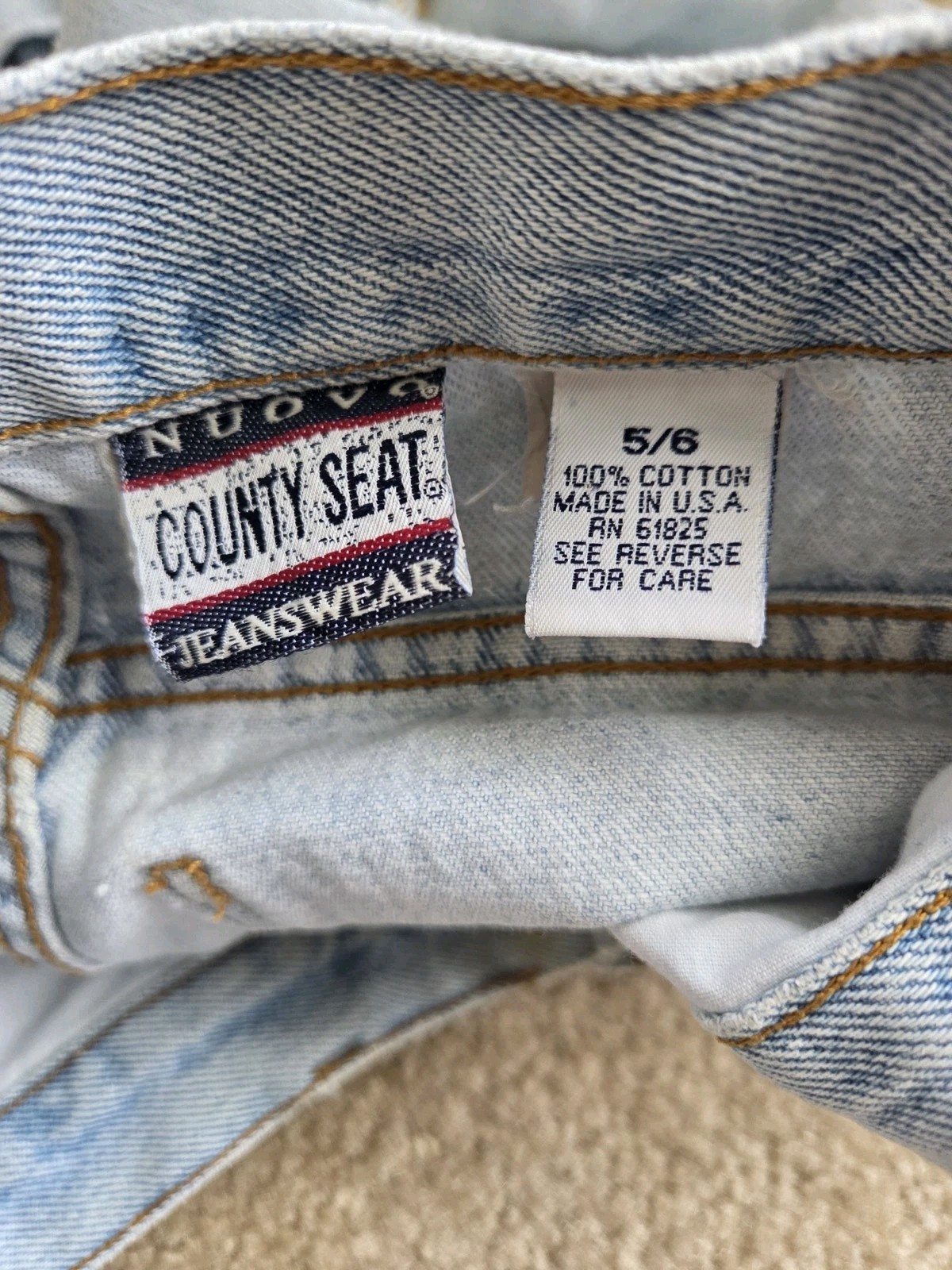 Vintage 90s Jean Festival Shorts – Nuovo Jeanswear County Seat – Size 5/6