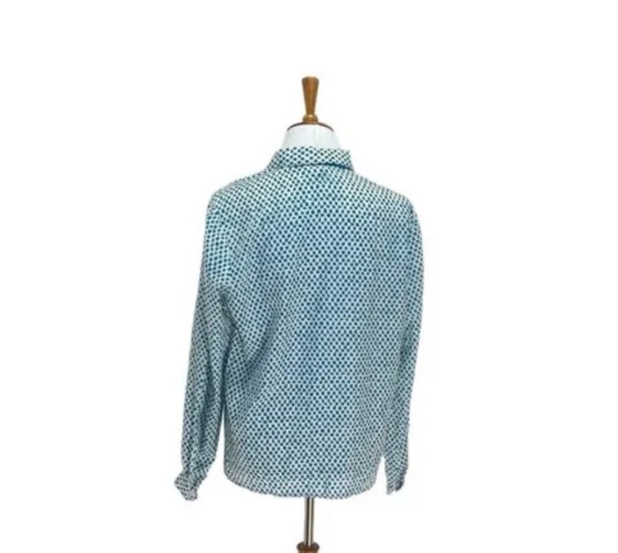 CAPE COD MATCH MATES FABULOUS VINTAGE BLOUSE WITH BOW / TIE AT NECK