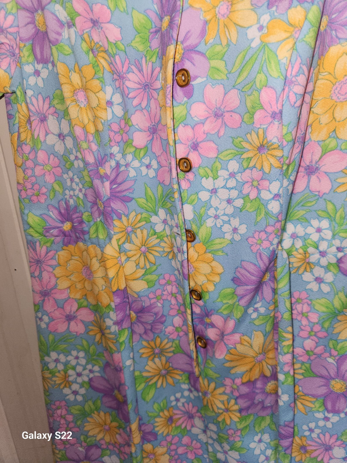 It’s Better Floral Dress Vintage 60s Double Knit