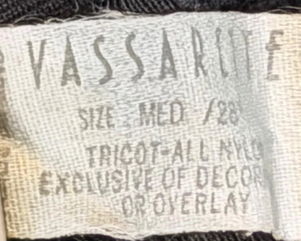 VTG 90’s Vassarette Black Elastic Waist Wide Laced Hem Nylon Half Slip M / 28”