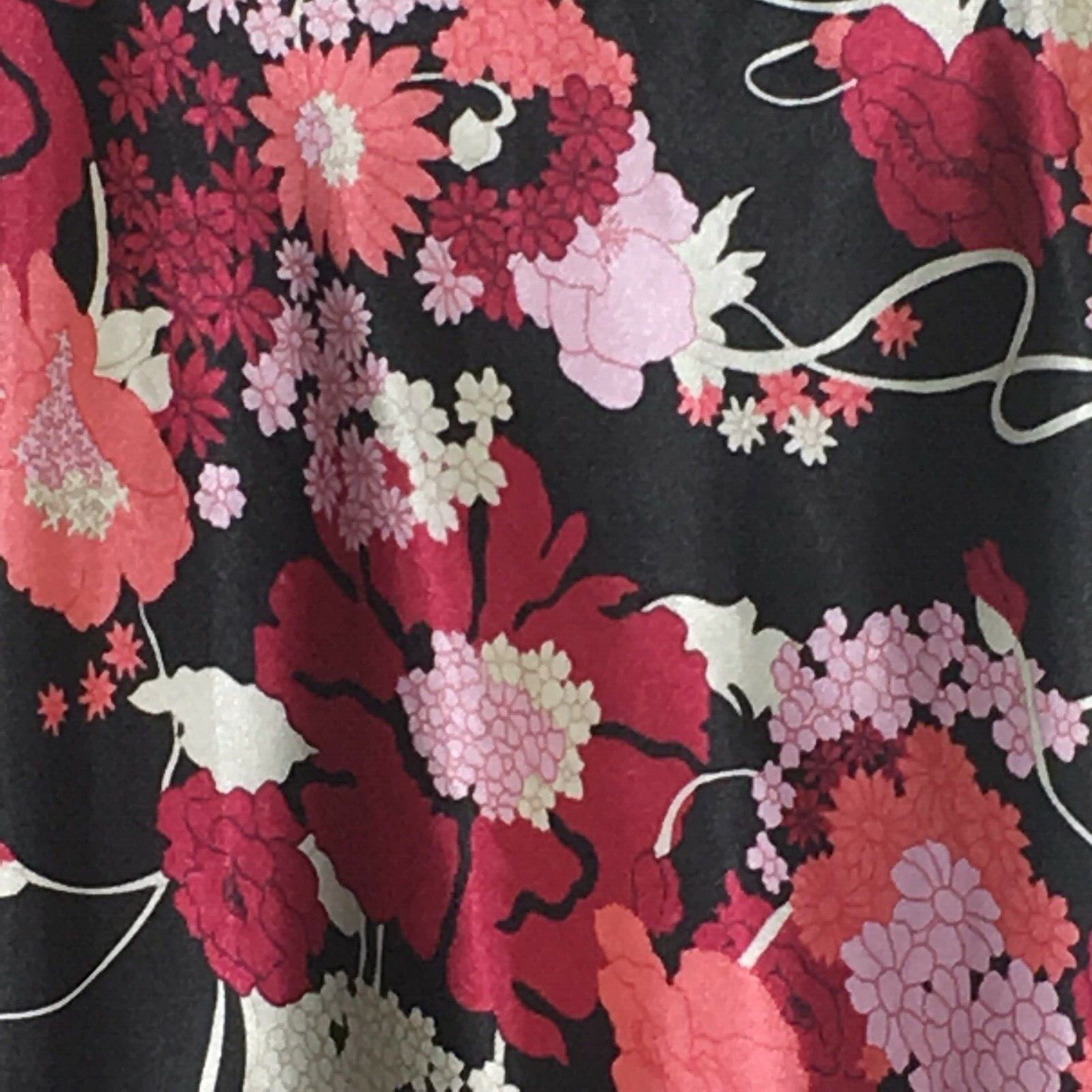 Vintage Speechless Womens Fit And Flare Dress Size 11 Pink White Black Floral