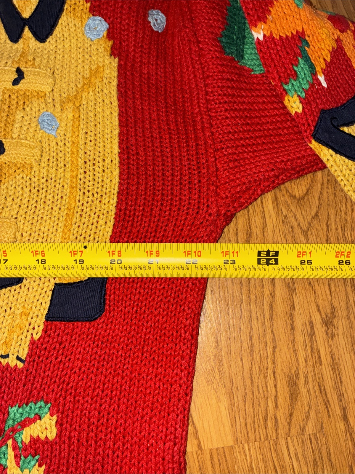 The Eagle’s Eye Vintage Hand Knit Duck Sweater Large Rainy Day Grandma Cottage