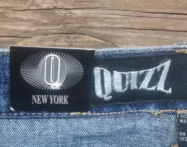 Vintage NWT 90’s Quizz New York Flare Jean Denim Skirt Size 3/4 Style B7-2165D