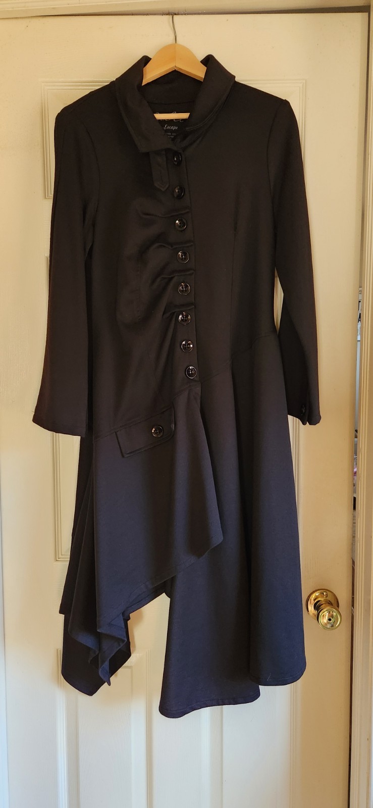 Asymmetrical Lagenlook Duster Jacket Goth Witchcore Victorian Cosplay Size Mediu
