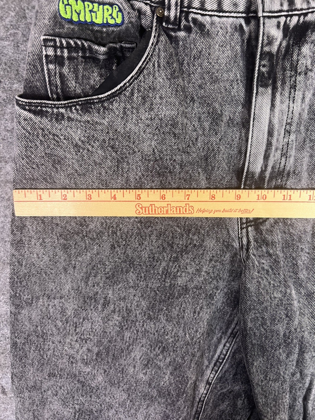 Vintage Empyre Verge Acid Wash Jeans Women’s 12 31×30 Gray Skater Streetwear