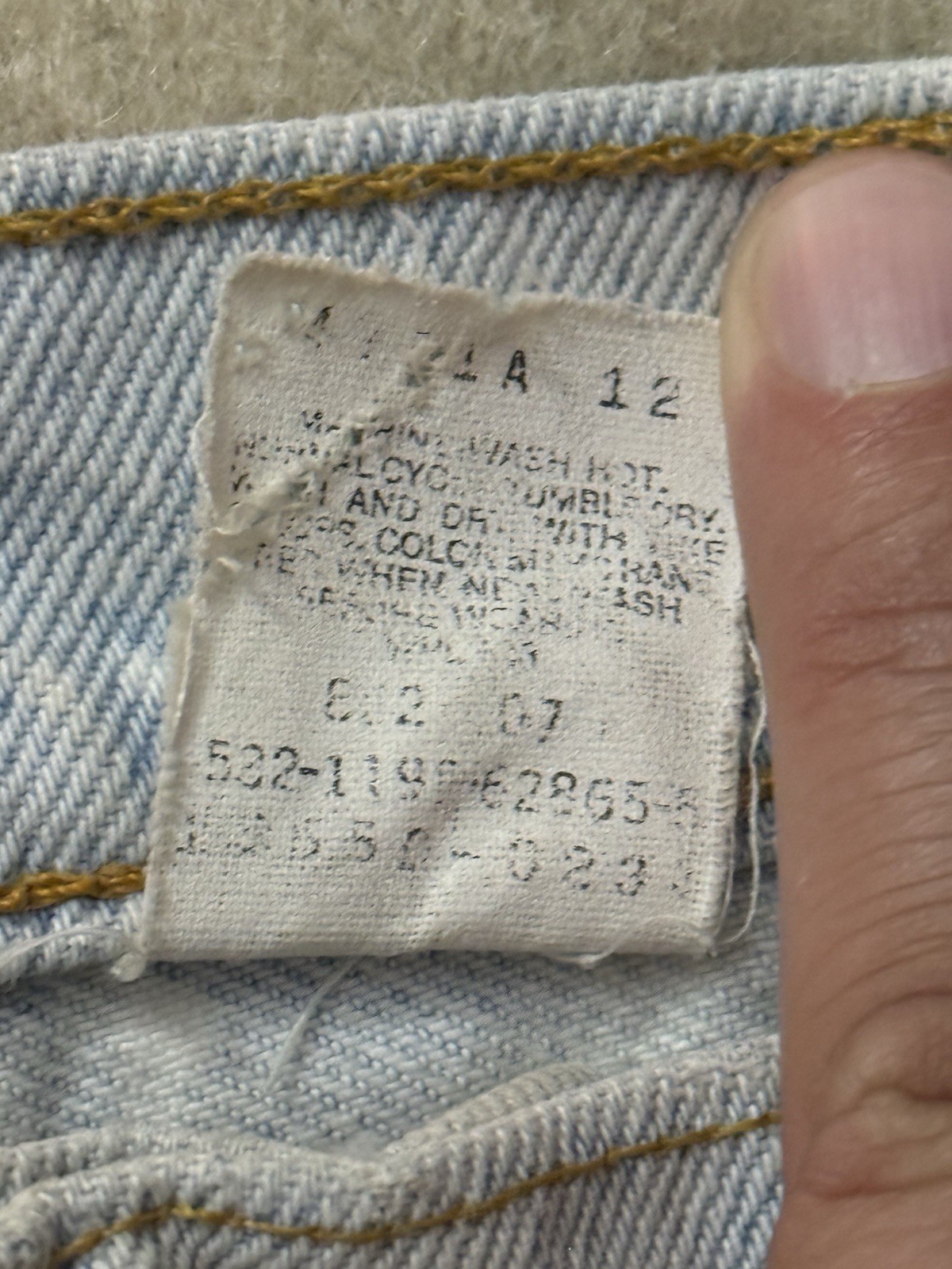 Women’s Vintage 90s Levis 16550-0233 Acid Wash Bleach Tie Dye Jeans 28/29 X 30