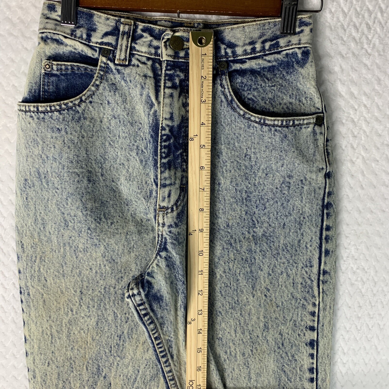 Vintage Zena Jeans Women’s High Waist Mom Jeans Size 3 Acid Wash Made In USA