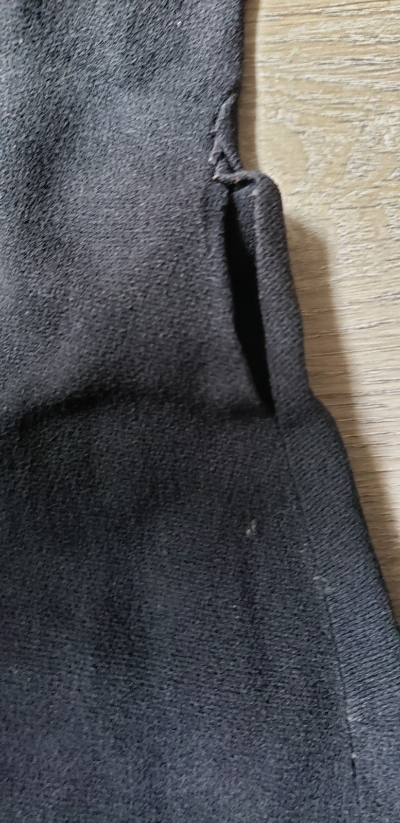 VTG 40s Black Crepe Dress Sz S? Deco Side Zip Study PROJECT DAMAGE STAINS AS-IS