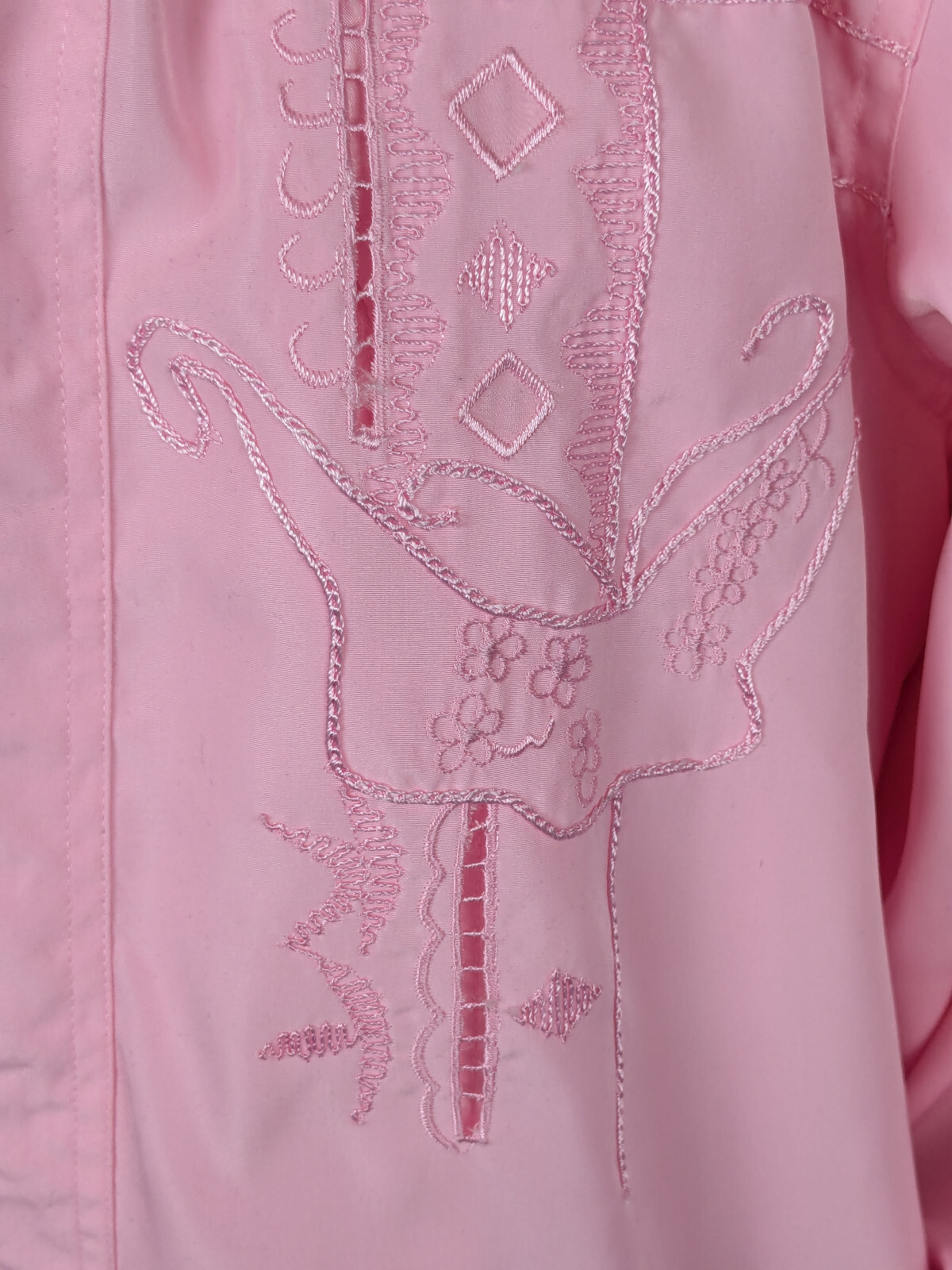 Great Cavalier by St. Paul Vintage 80s Pink Embroidered Jacket & Blouse Set XL