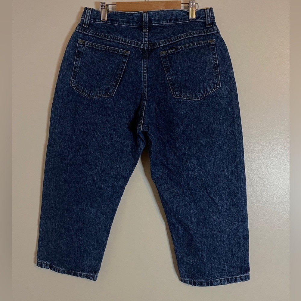 Riders Capri Jeans Womens 8P Blue Dark Wash 90s Y2K Vintage Revival Normcore