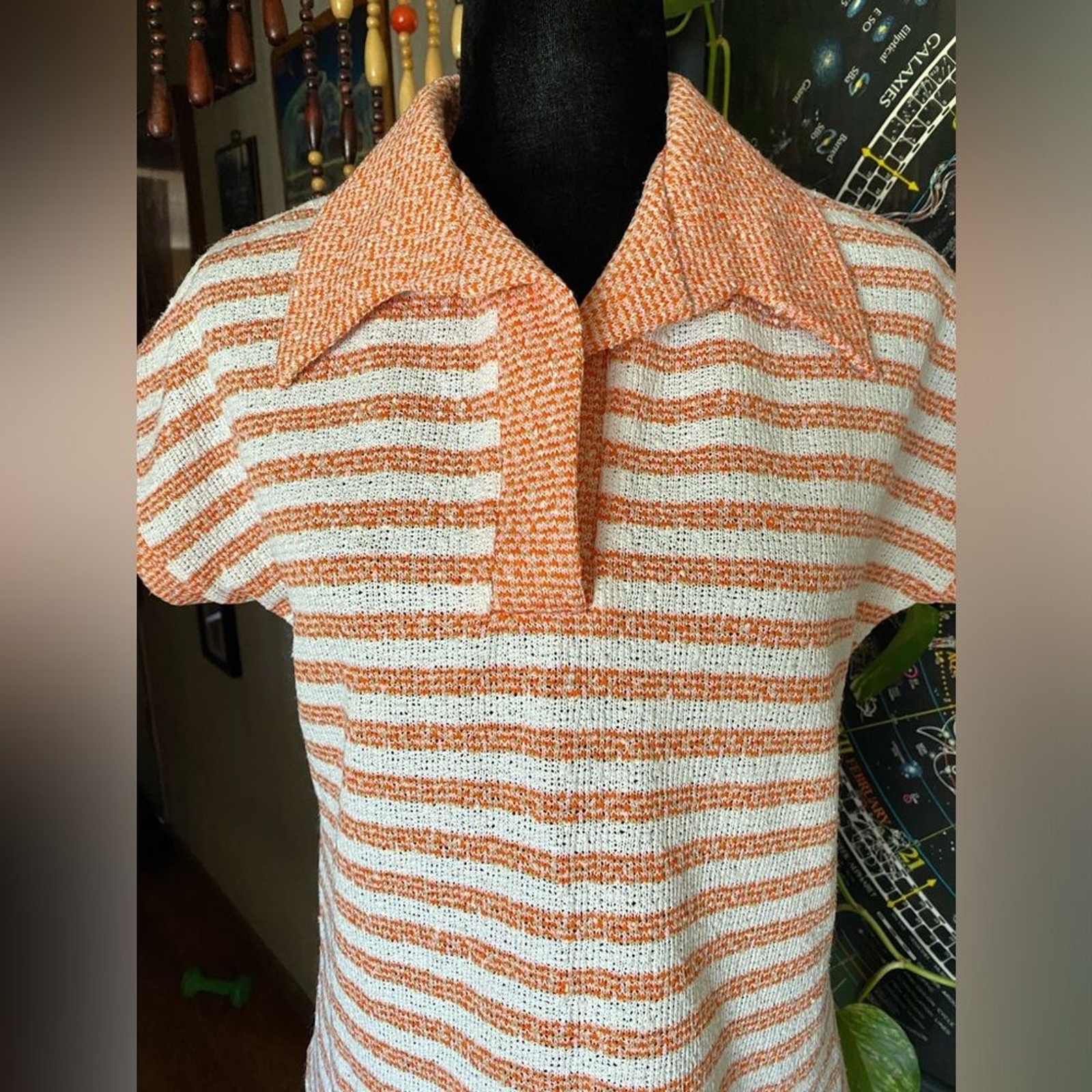 Vintage 1960’s Lane Bryant Union Made Polyester Top! Tall Shop! Large.