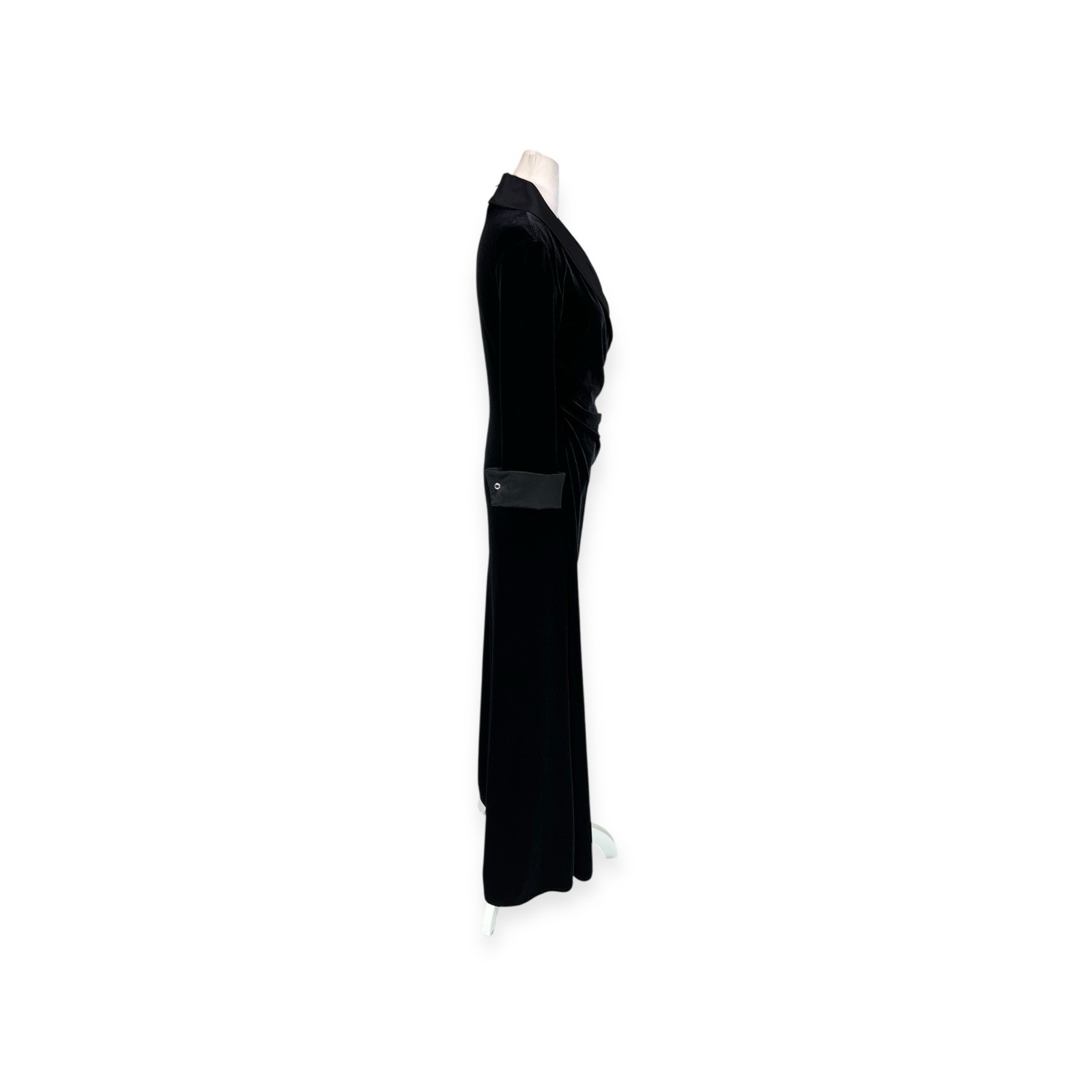 TADASHI SHOJI VELVET BLAZER DRESS VICTORIAN GOTH WHIMSIGOTH WITCHY VAMP VTG GOWN