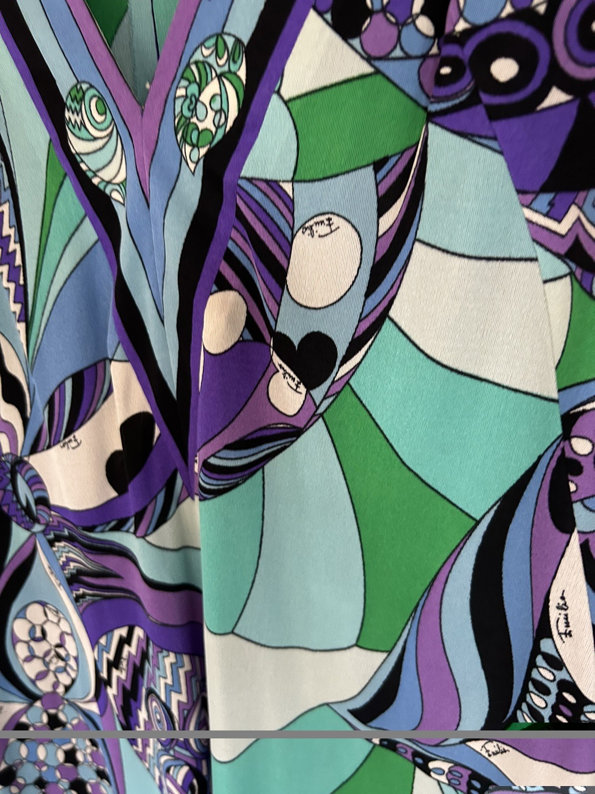 Vintage Emilio Pucci 12 6 Jersey Silk Dress