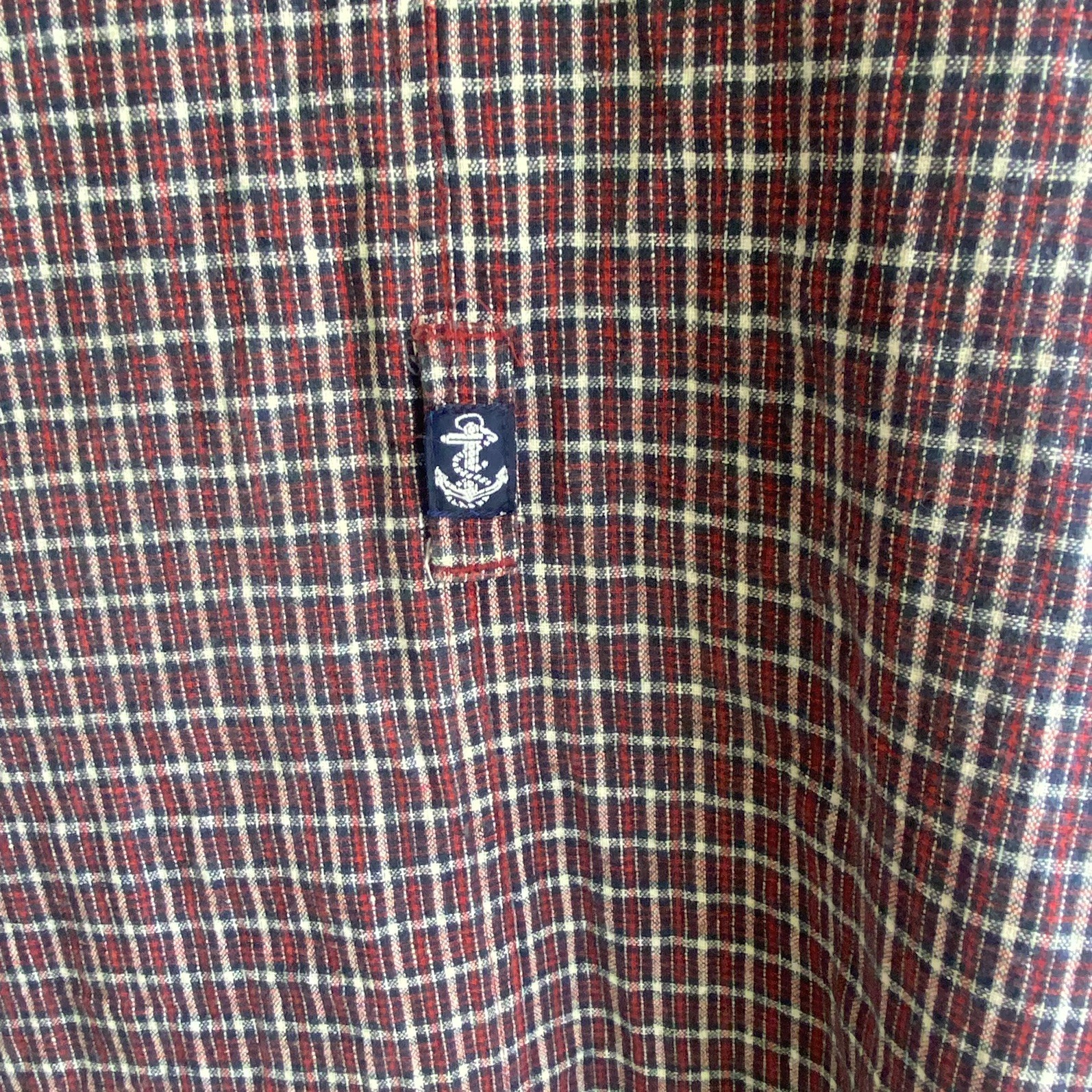Carolina colours plaid jumper/ pinafore dress w sailor collar & buttons 16