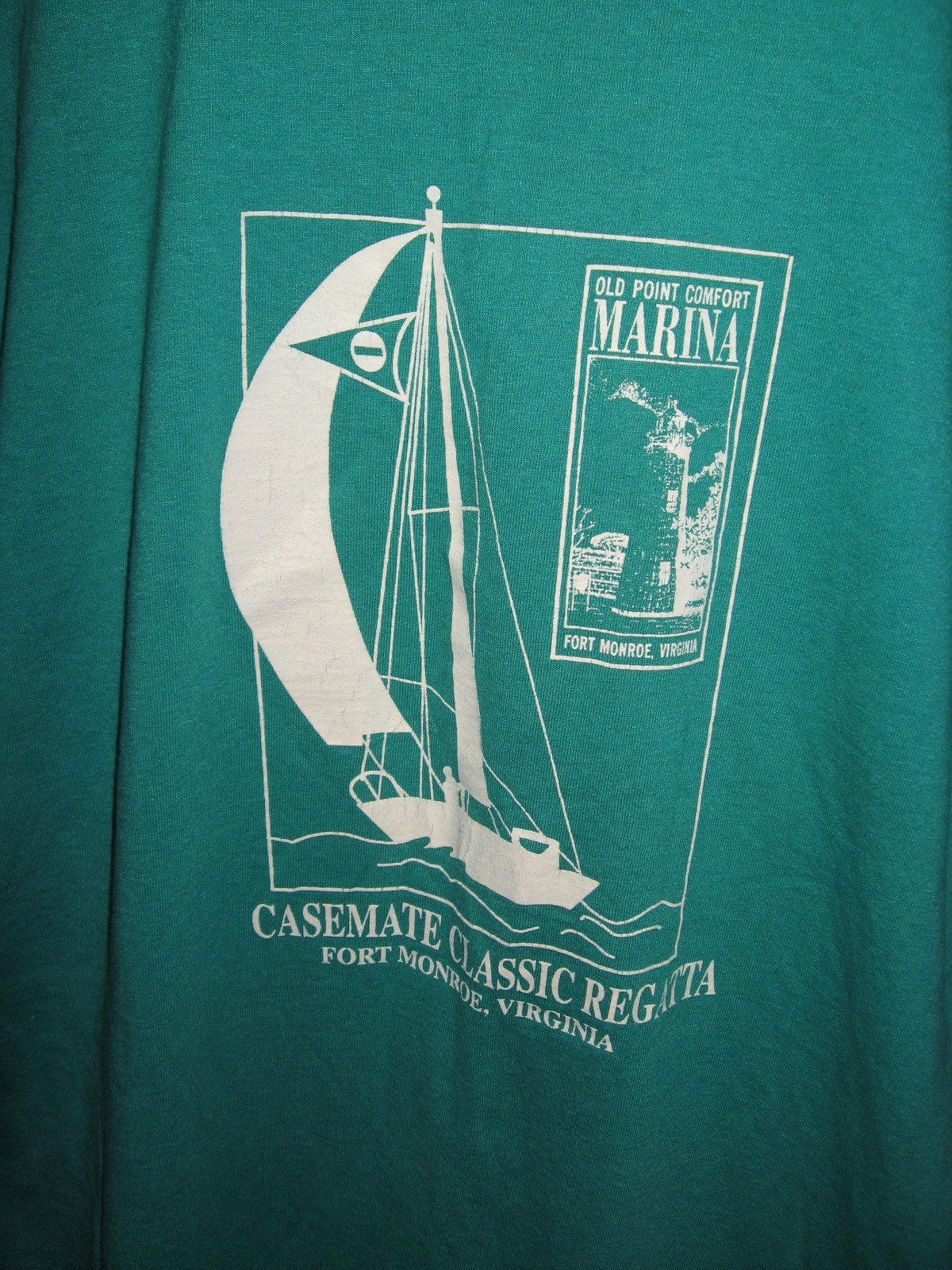 Regatta Boating Tee – Casemate Classic 1996 Fort Monroe Virginia USA T Shirt Lrg