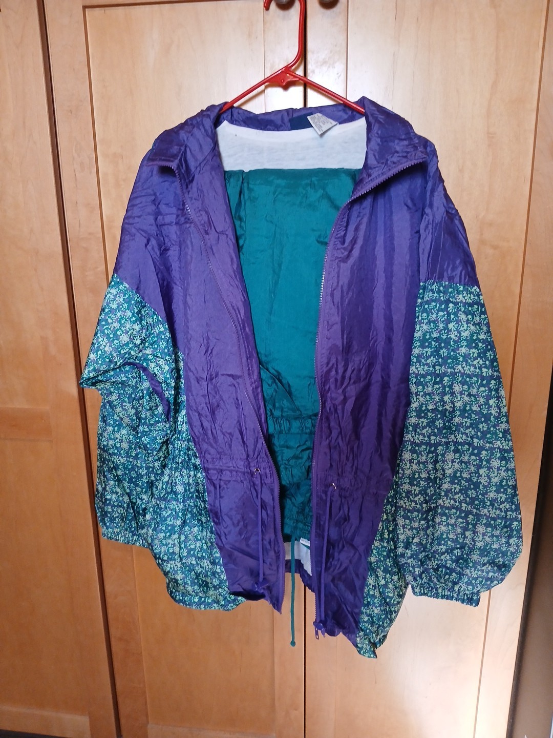 Vtg 80s 90s Honors Track Suit M Windbreaker Jacket Pants Retro Colorblock Geo