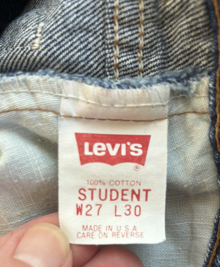 Vintage Levi’s NWT Orange Tag Student Fit 1989 W27 L30