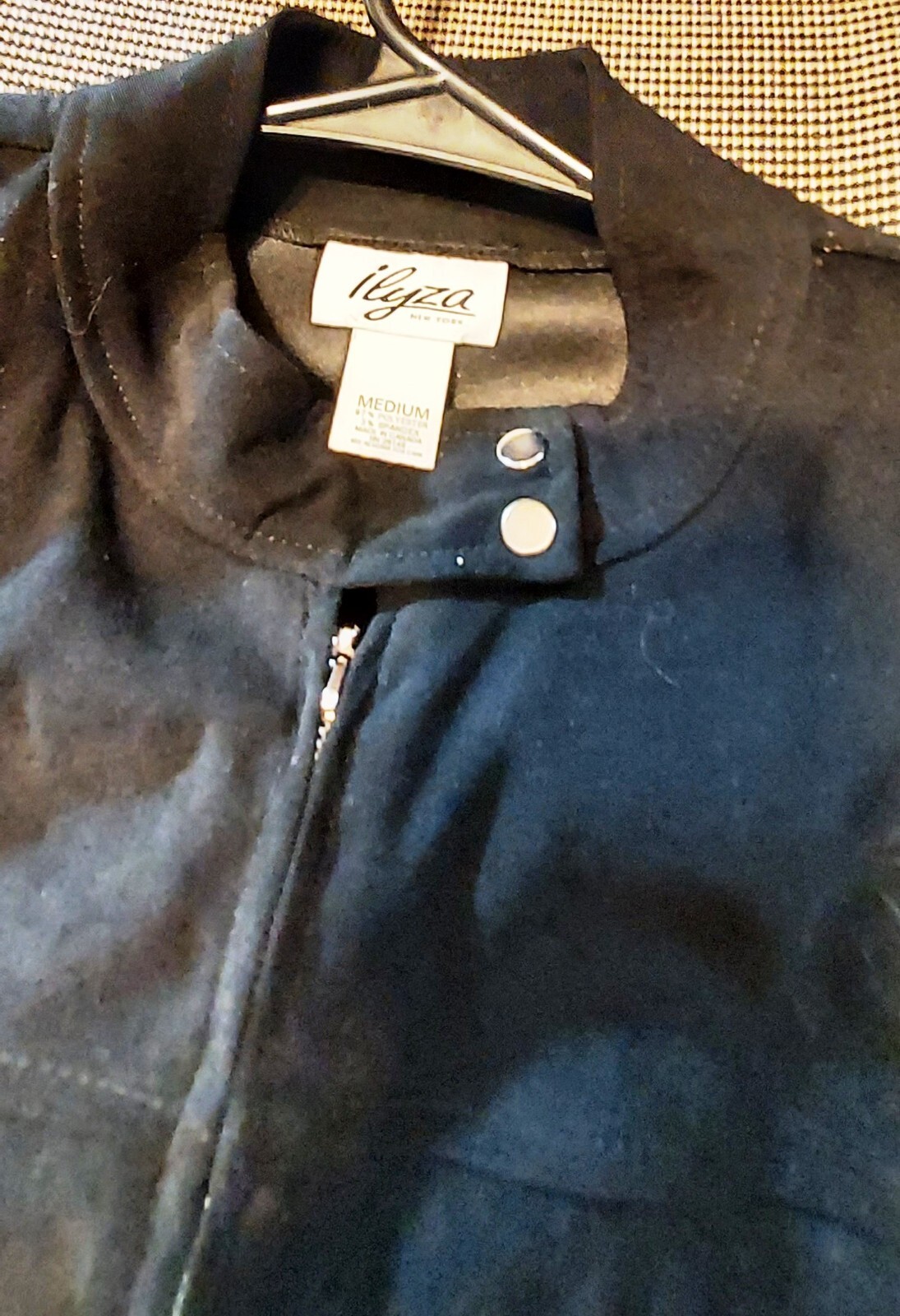 VTG lyza Womans Velvet Black Pants Suit Great Conition sz M