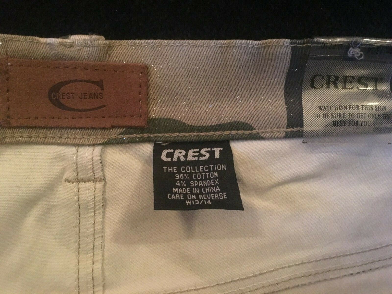 CAMO VINTAGE CREST JEANS SIZE 13/14