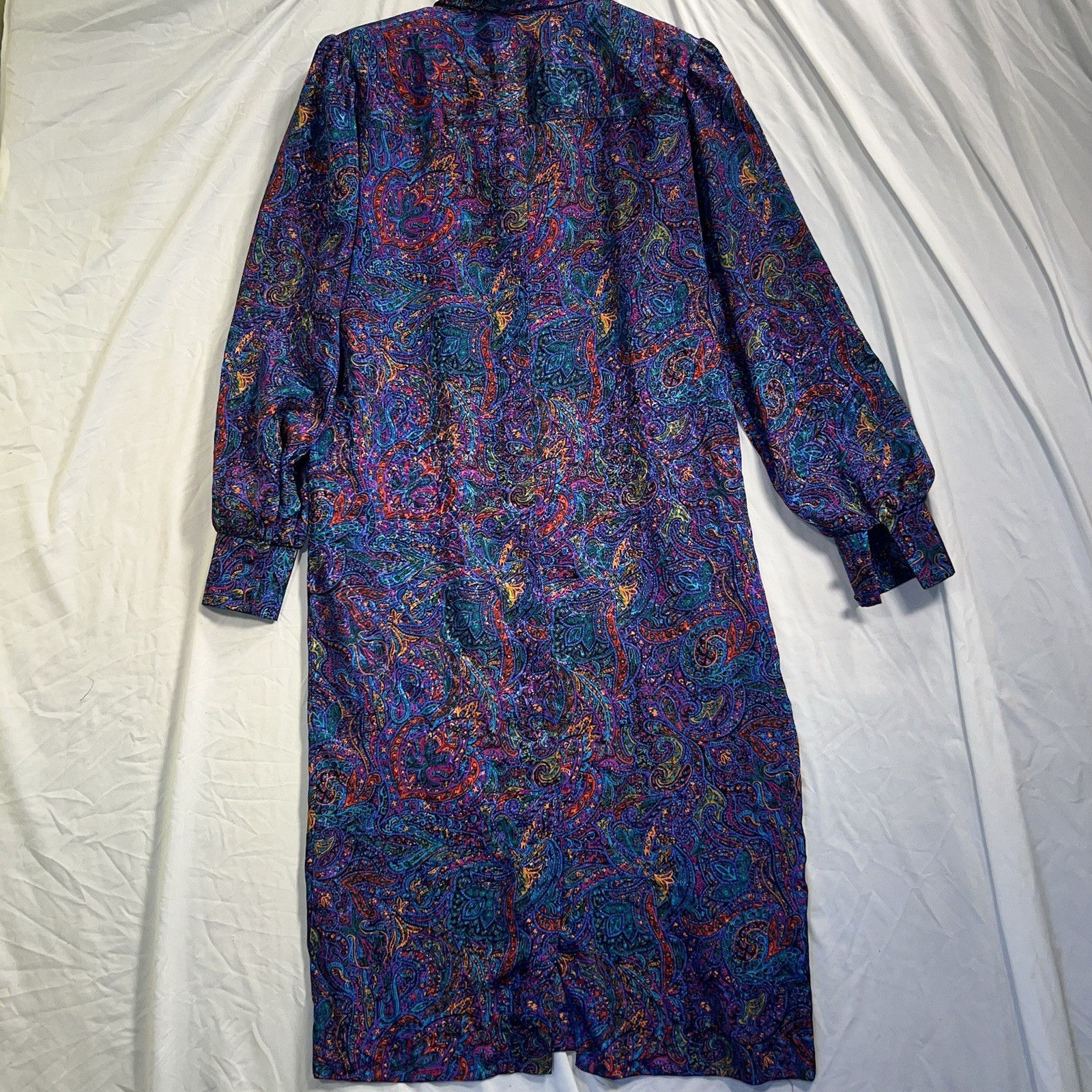 Willi Of California VTG Paisley Dress Sz 8