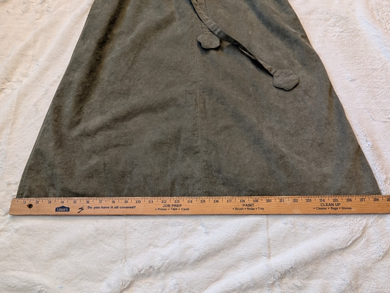1970’s Joan Leslie By Kasper Ultrasuede Green Dress With Belt Women’s Large