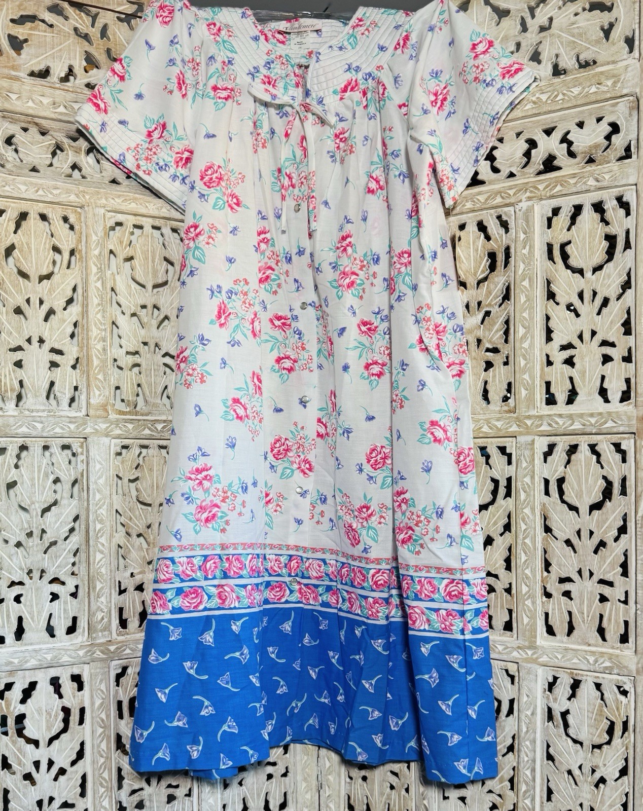 VTG Vandemere NWT Lightweight Floral Snap Long Robe House Coat Cottagecore