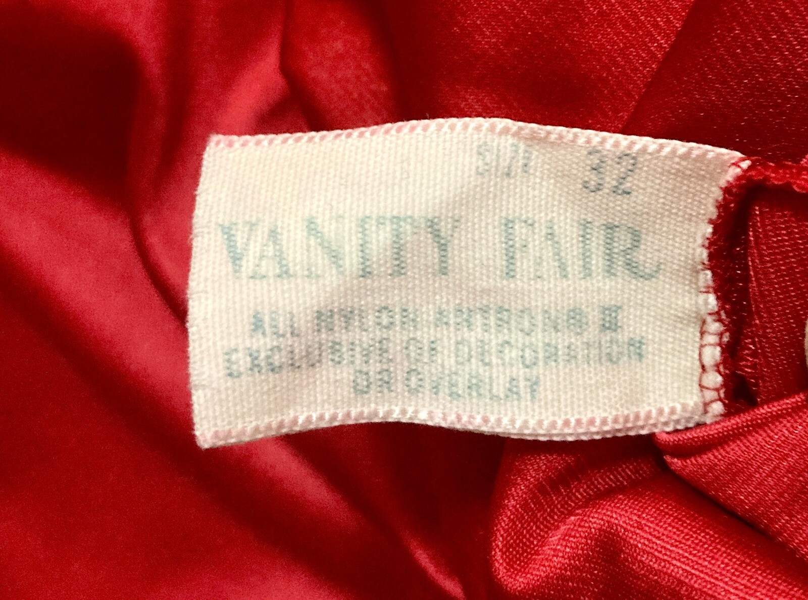 Vintage VANITY FAIR 60s Sexy Plunge Red Long Maxi Slip Dress Night gown 32/S