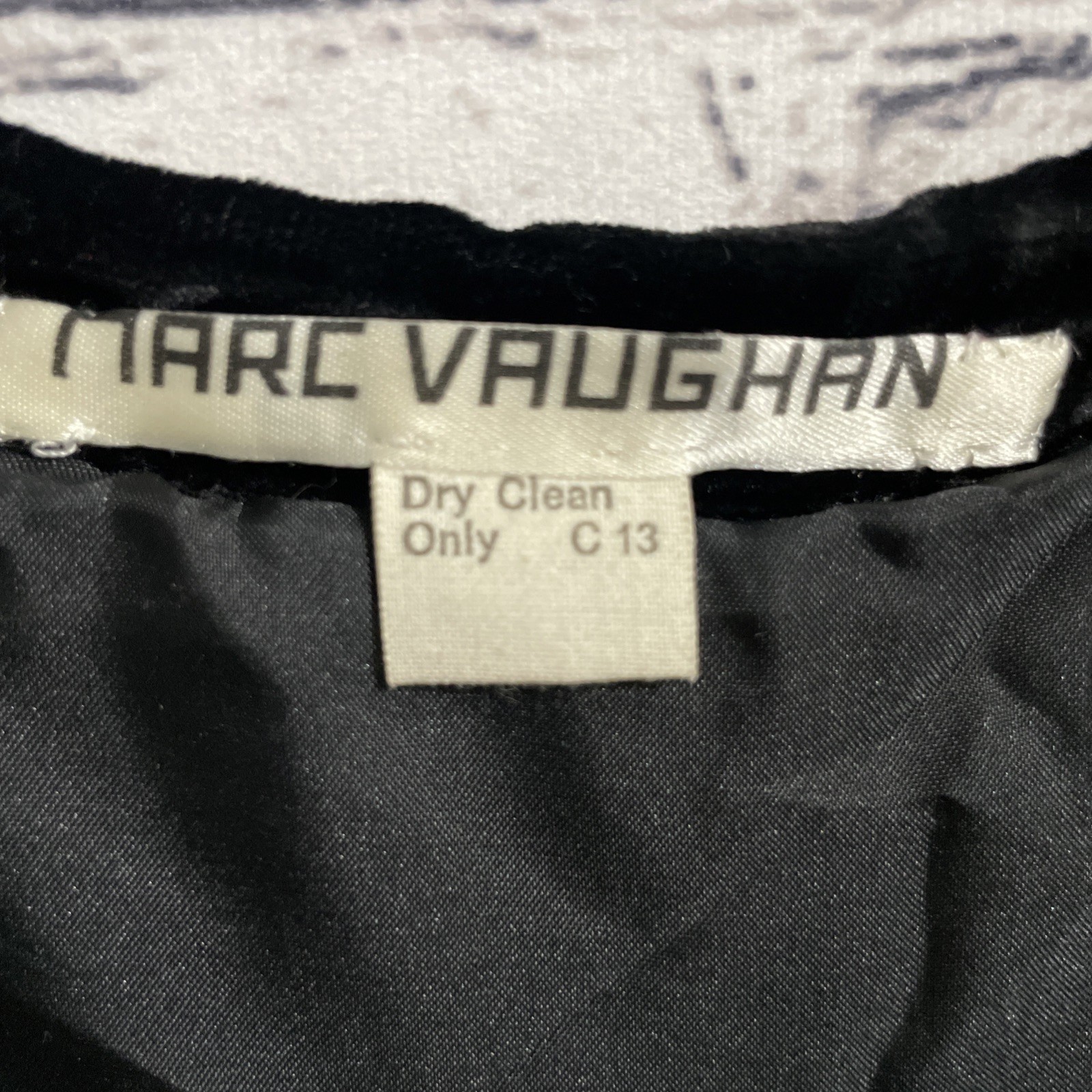 Marc Vaughan 1970s Black Dress Vintage MCM Rare Collector Timeless Runway Retro