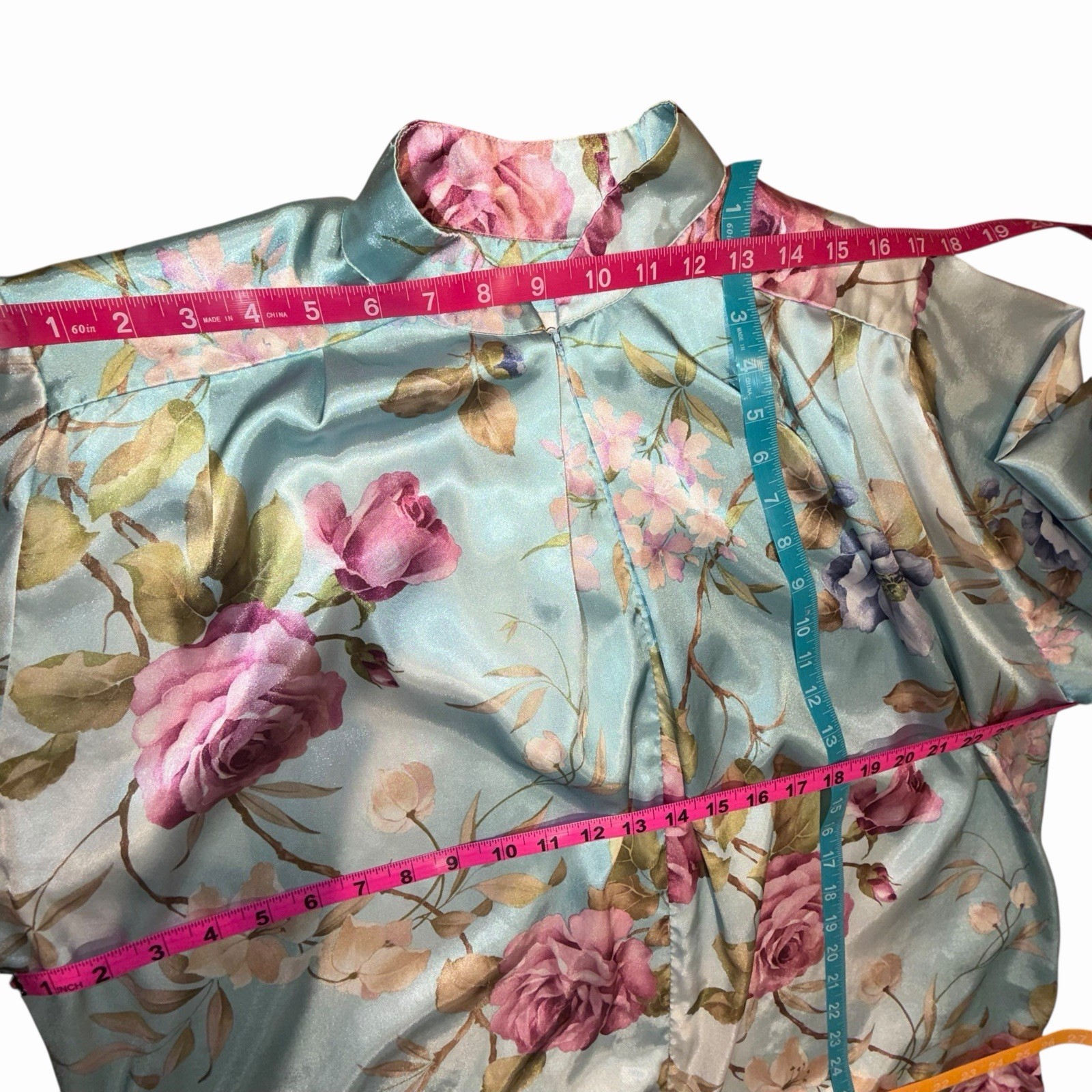 Vtg Brownstone Studio Cottagecore Floral Kimono Robe L Loungewear Mrs Roper USA