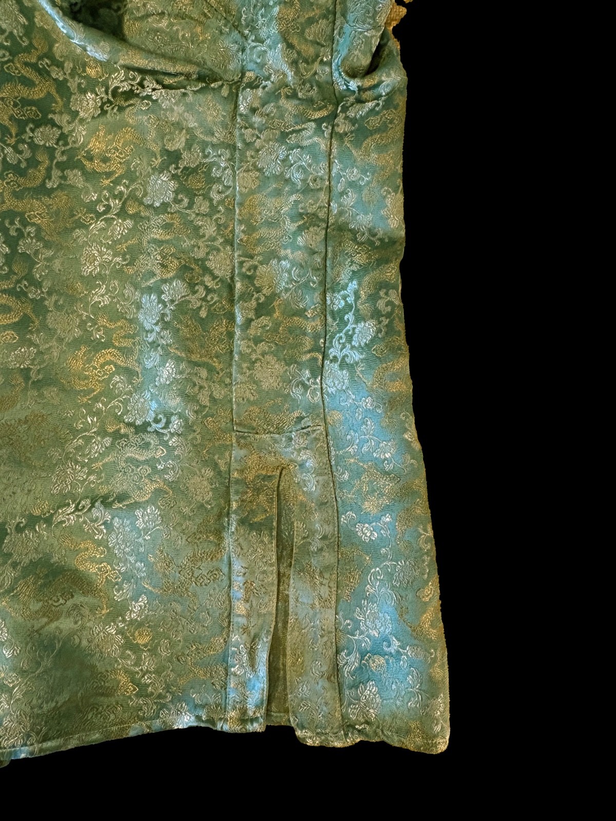Vintage U Kristine St RRik Silk/ Rayon Jacquard Tunic 3XL