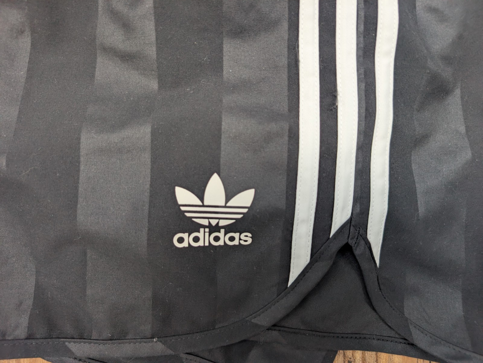 Adidas Sprinter Glanz Womens Shorts L Sports Vintage Black Football Gym Retro