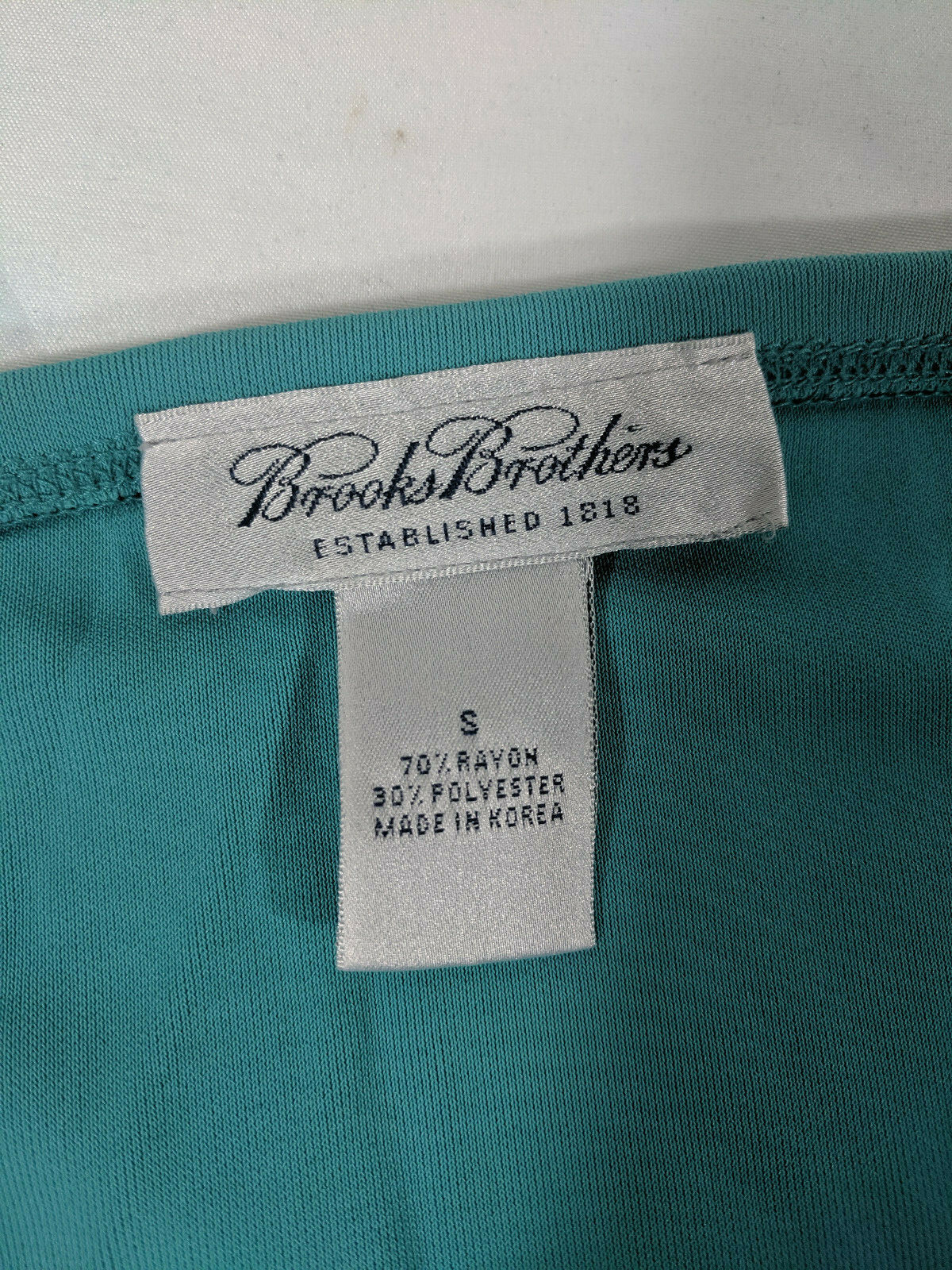 Brooks Brothers Vintage Pencil Skirt Blue/Green SzS 31W 27L