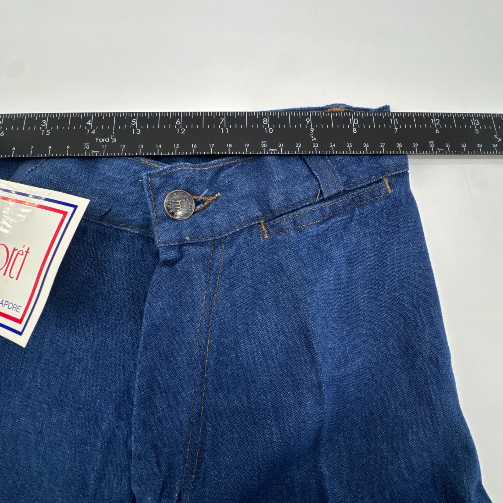 Jacques Moret Jeans Women’s 5 Blue High Waist Wide Leg Denim NWT Vintage 80s