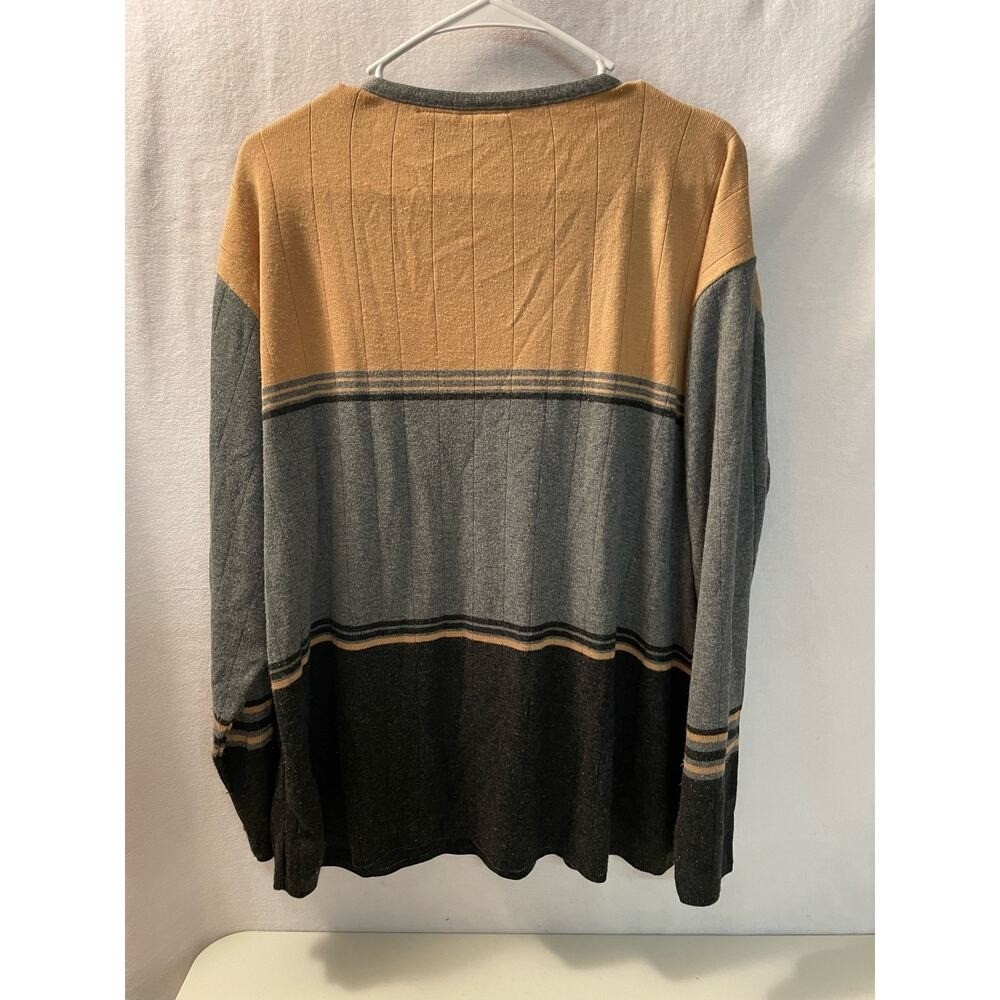 Bobbie Brooks missy sweater tan gray long sleeve 12/14 large vintage