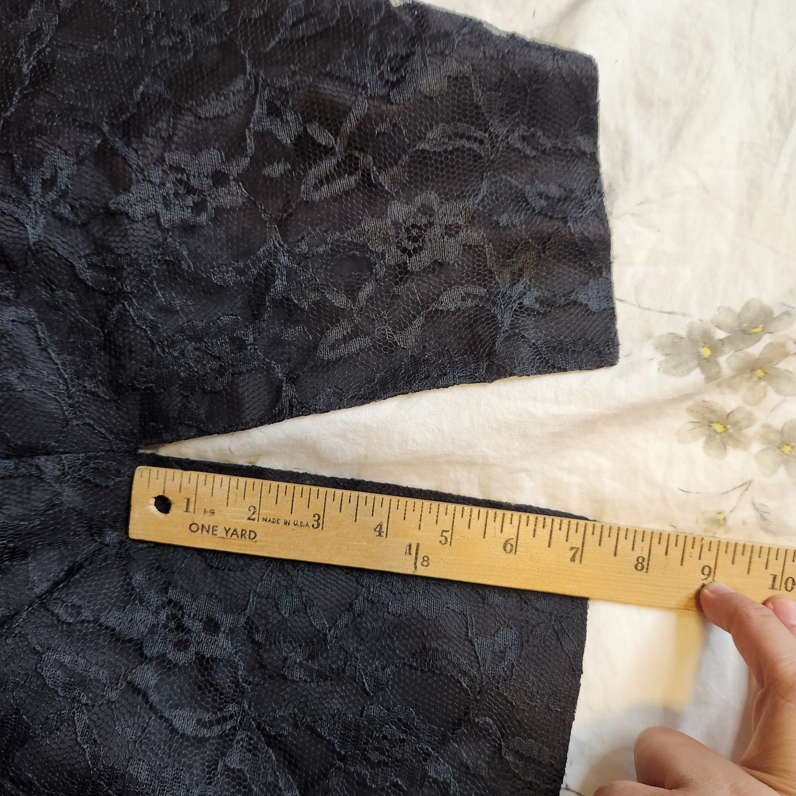 Vtg Black Lace One Shoulder Cocktail Dress 80s Peplum Climax For David Howard