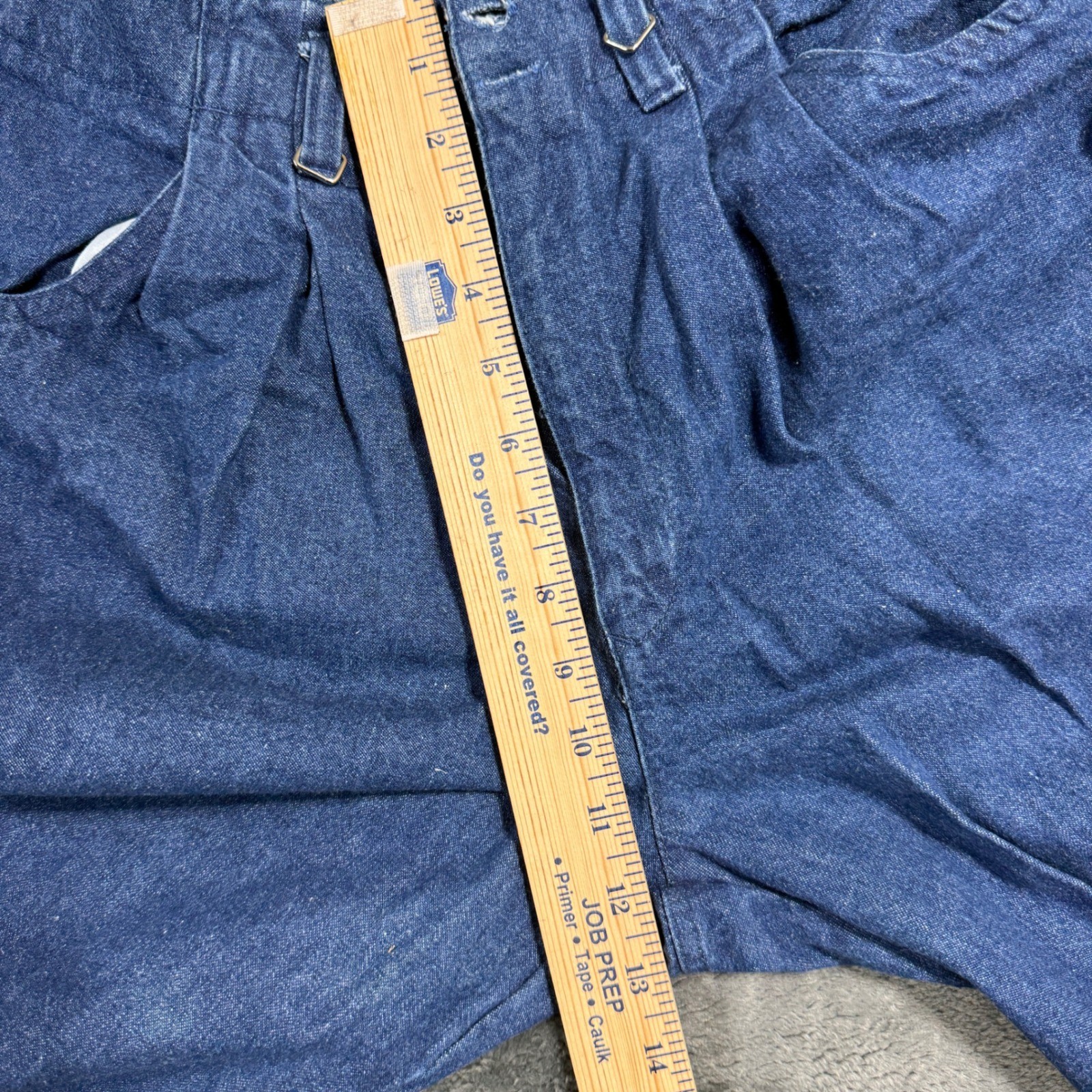 Bugle Boy Vintage Pleated Denim Pants Womens 9/10 Blue High Rise Tapered 90s