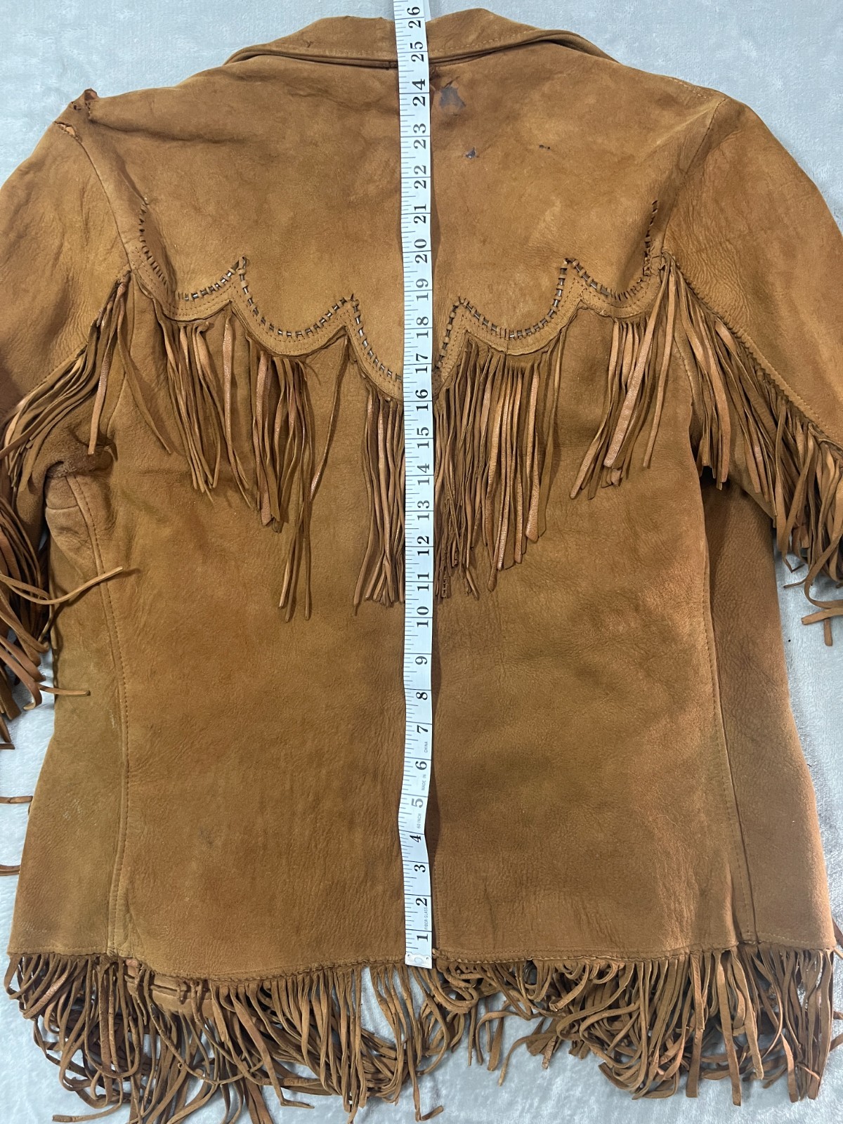 Vintage Pioneer Wear – Albuquerque – Leather Fringes Jacket Coat – Adult Medium