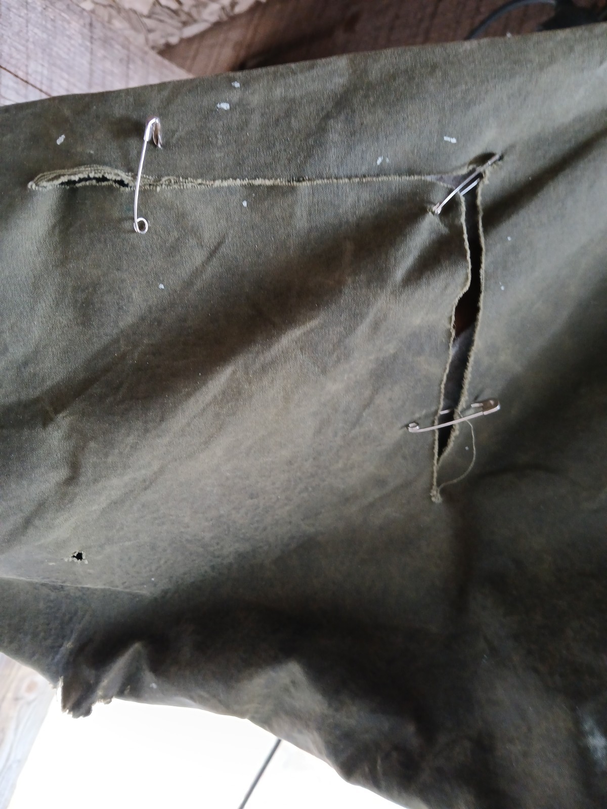 Vintage Burberrys Waxed Jacket Very Distressed, Lining Good Sz XS