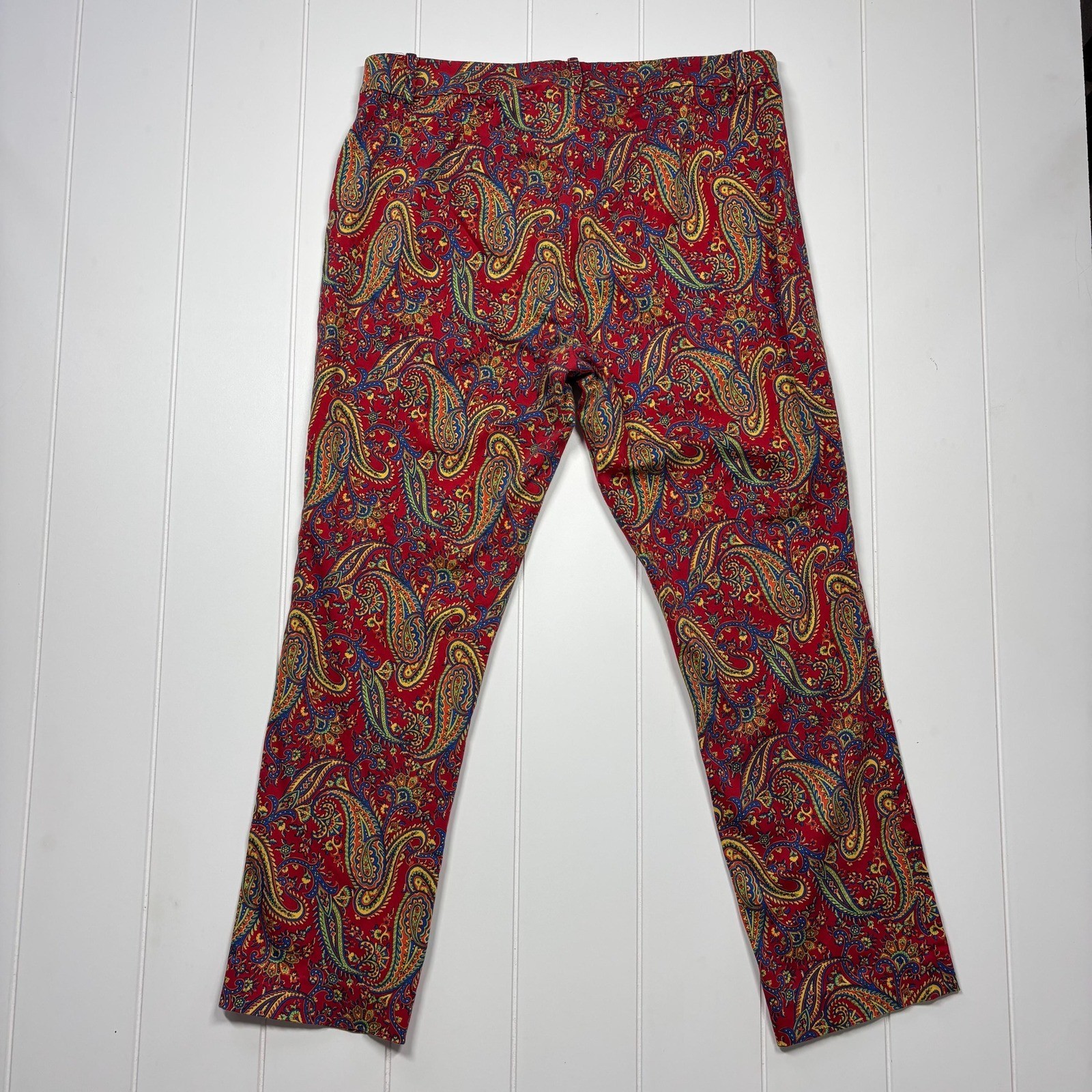 Vintage Lauren Ralph Lauren Paisley Cigarette Pants, Size 12P
