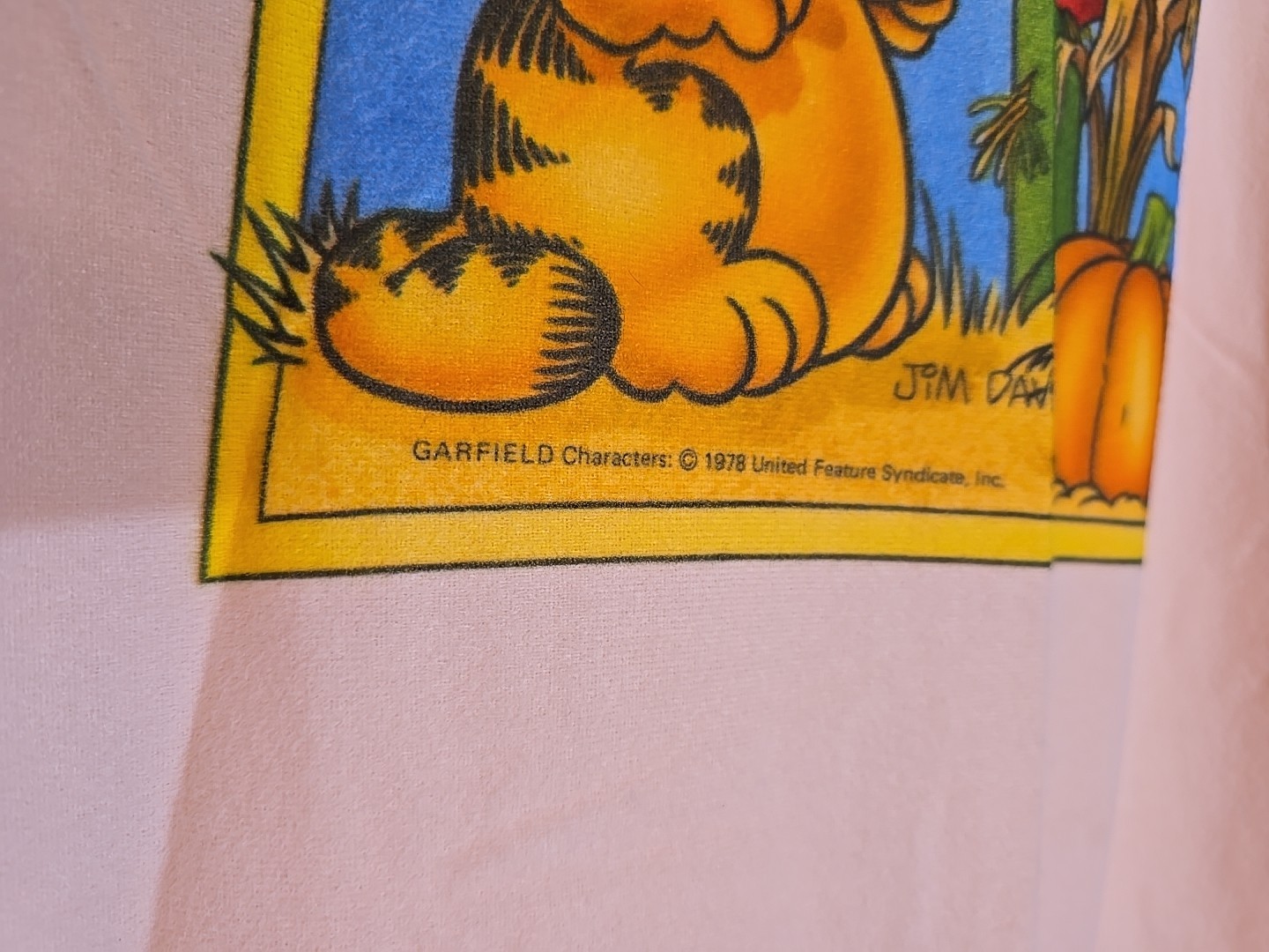 1978 RARE Nightgown GARFIELD the Cat With ODIE Night Shirt Pajamas by Jim Davis