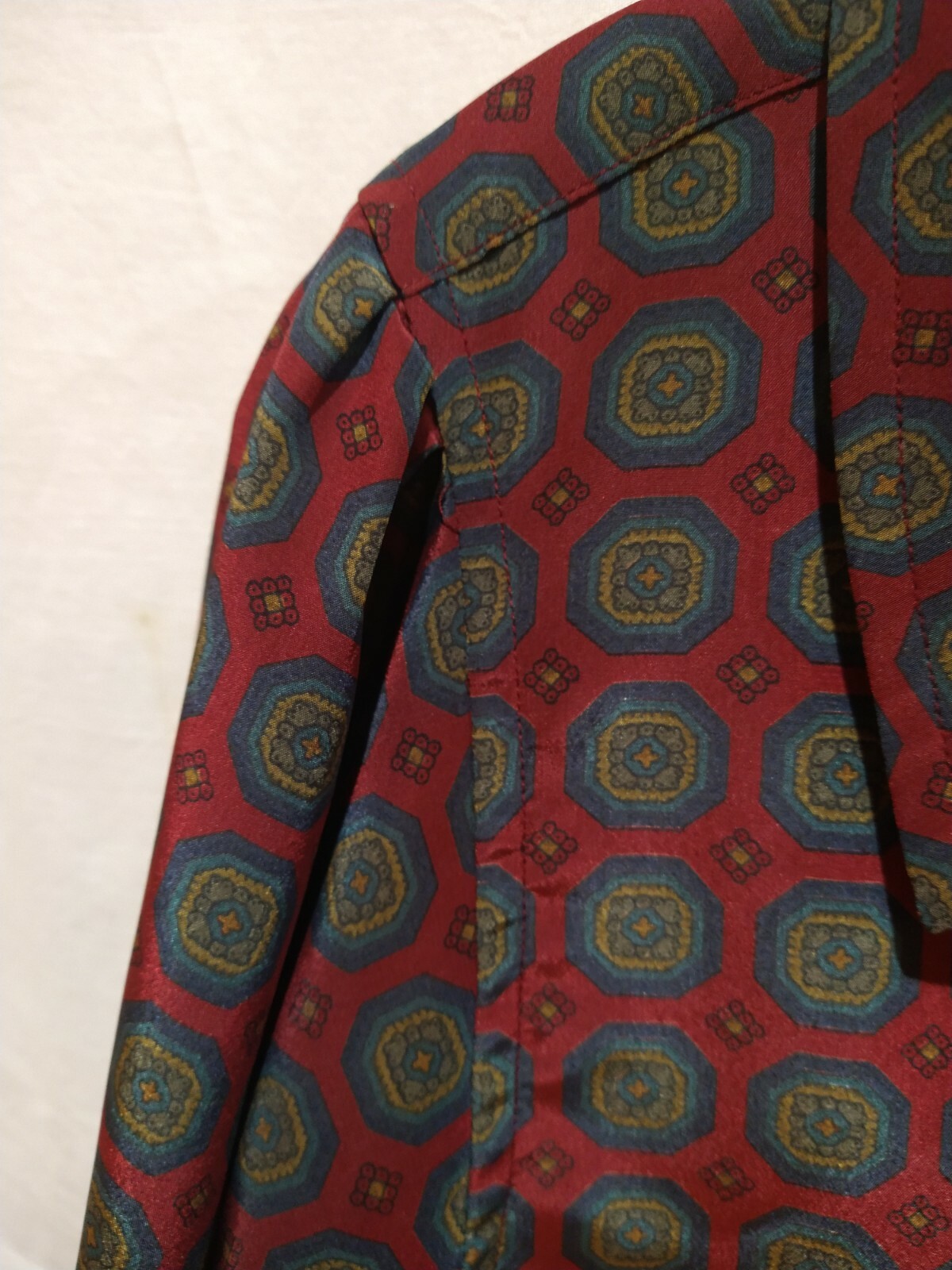 Vintage J.G Hook Long Sleeve Button Up Dark Academia Blouse Top Size 4 Burgundy