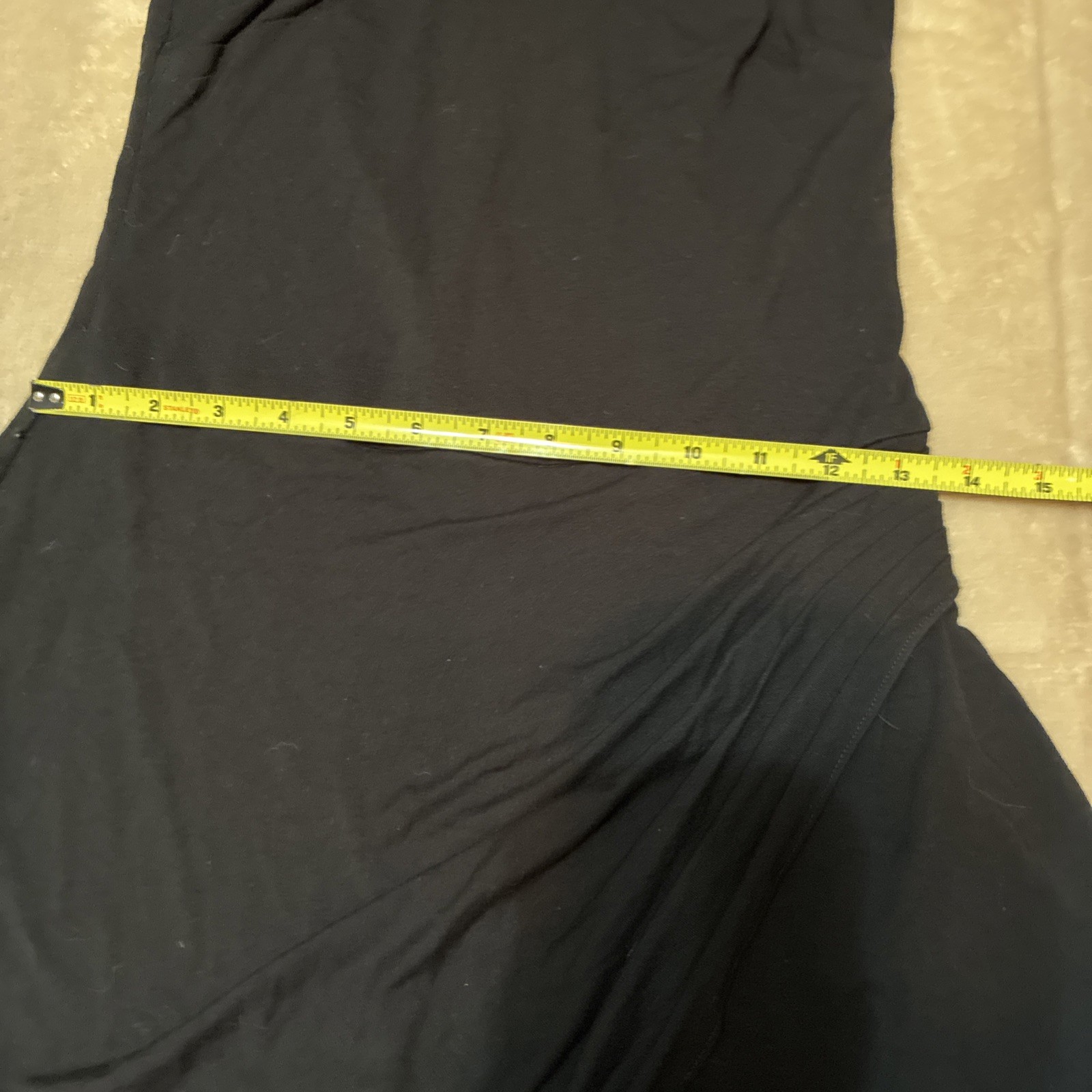 Vintage Cache Black Halter Dress Romper Y2K Blue Scarf Neckline