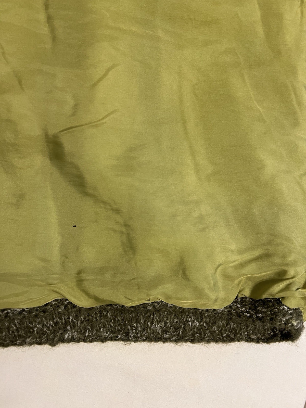 VTG Colebrook Hand Knit Pullover Sweater Wool/Mohair/Nylon Blend ~ Dk/Lt Green