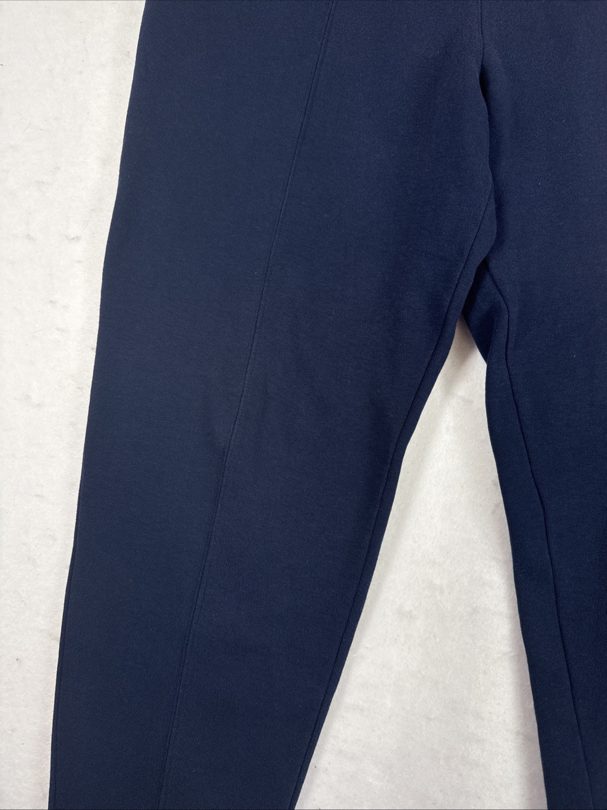Vintage Stirrup Pants Land’s End Size M 90s Navy Blue Cotton Lycra Made In USA