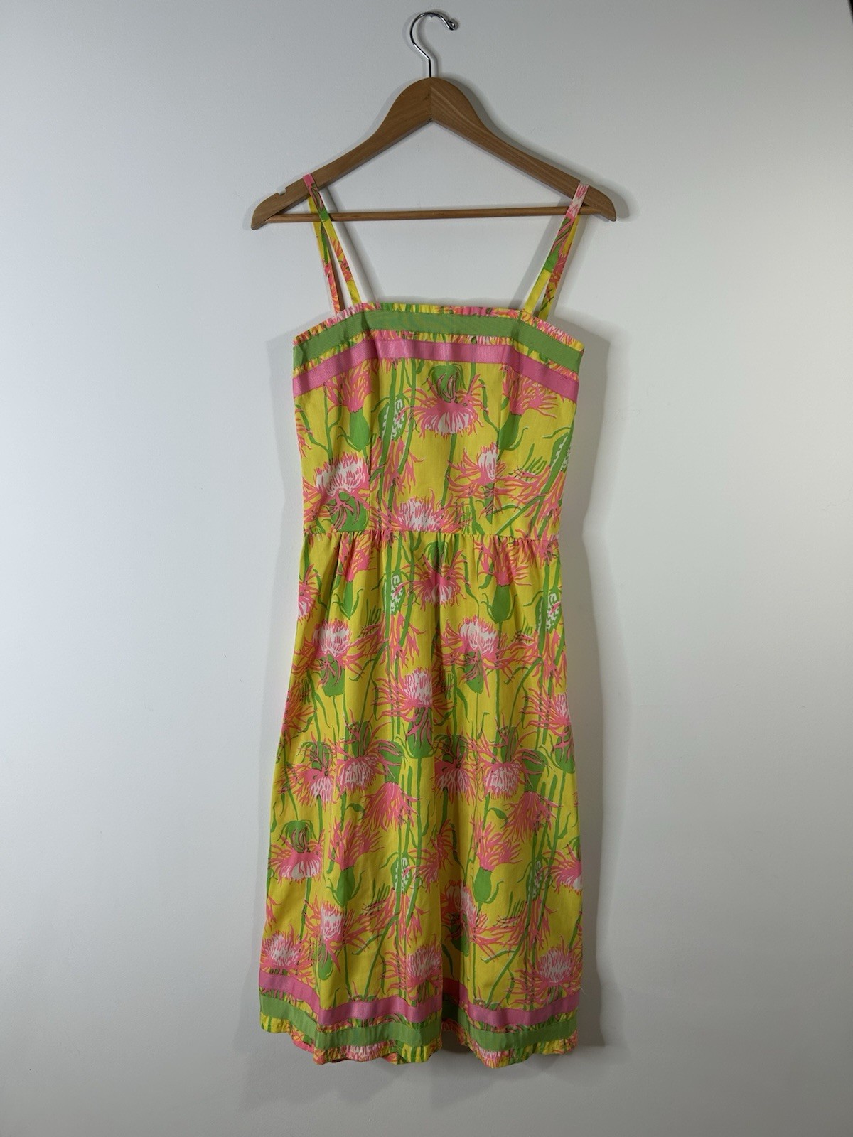 Vintage Lilly Pulitzer Dress Womens Multicolor Floral Aline Handmade Suzie Zuzek
